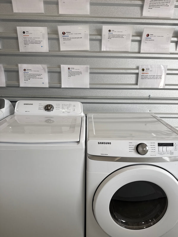 Samsung Top Load Washer & Electric Dryer Set - Refurbished | Austin TX
