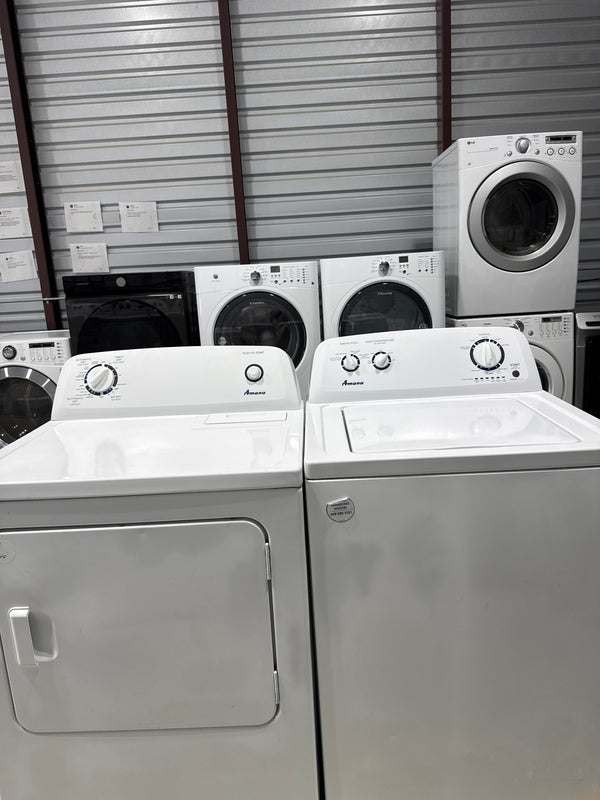Amana Top Load Washer & Electric Dryer Set - Refurbished | Austin TX