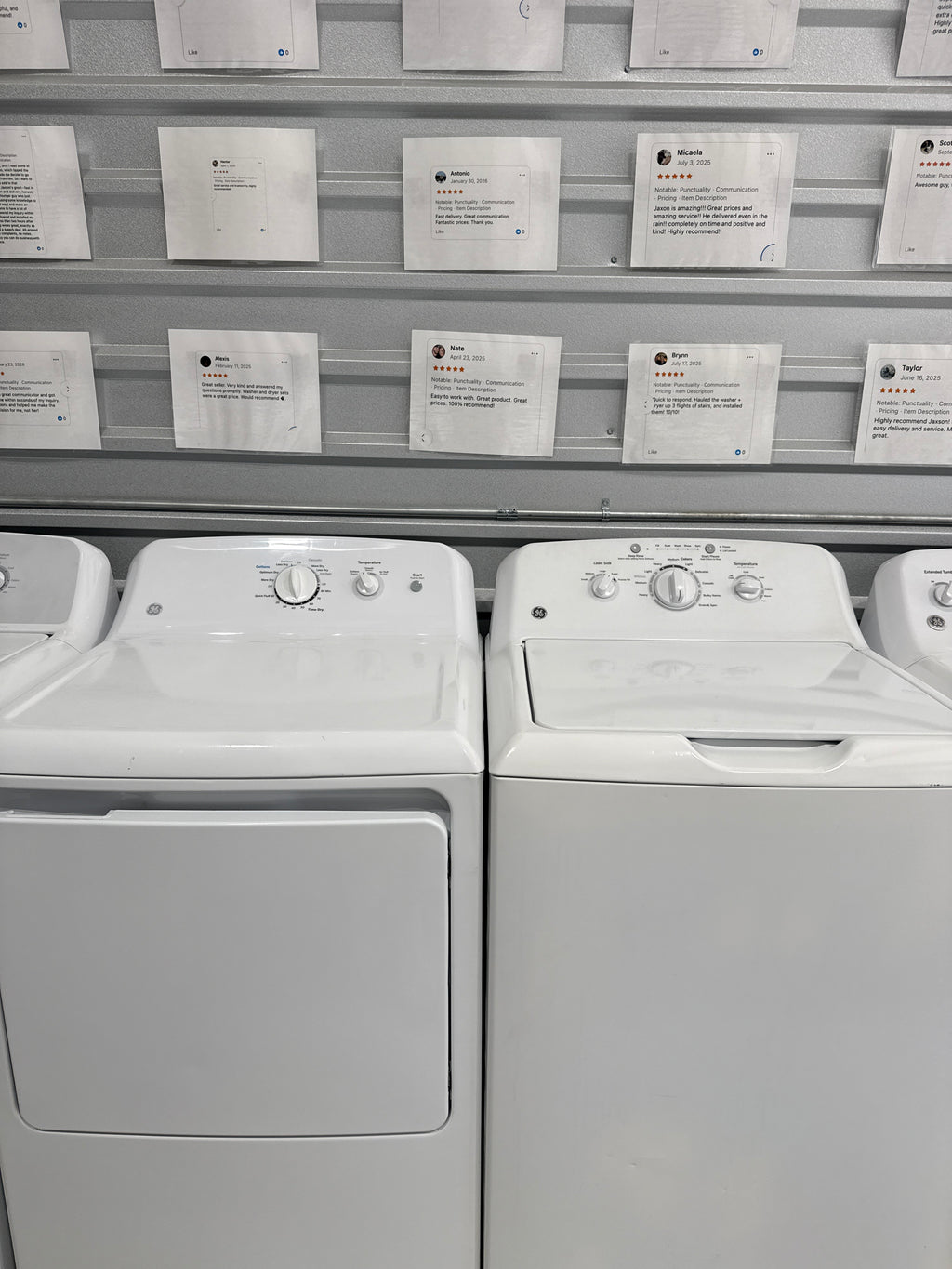 GE Washer and Electric Dryer Set - Refurbished | Austin TX