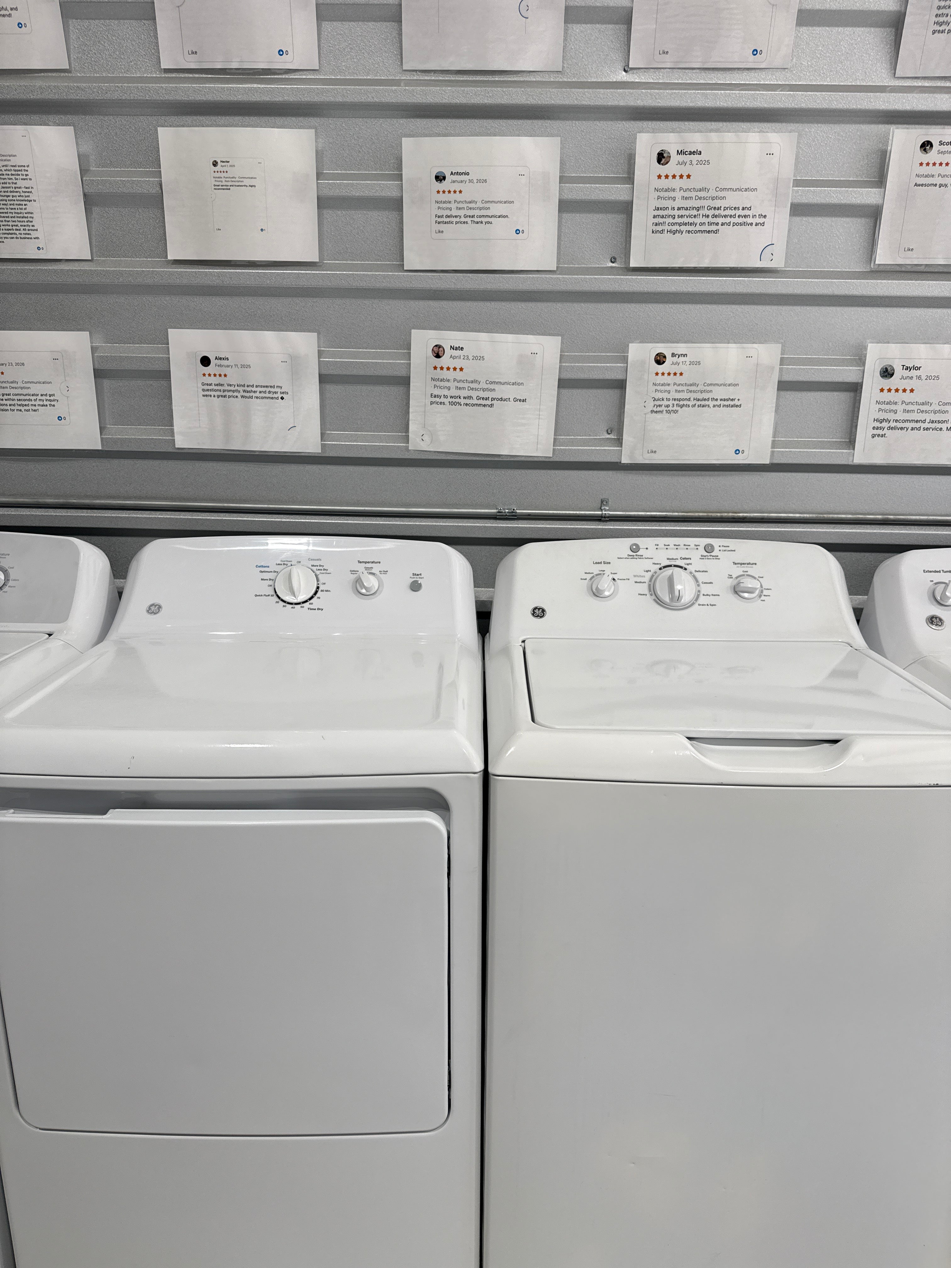 GE Washer and Electric Dryer Set - Refurbished | Austin TX