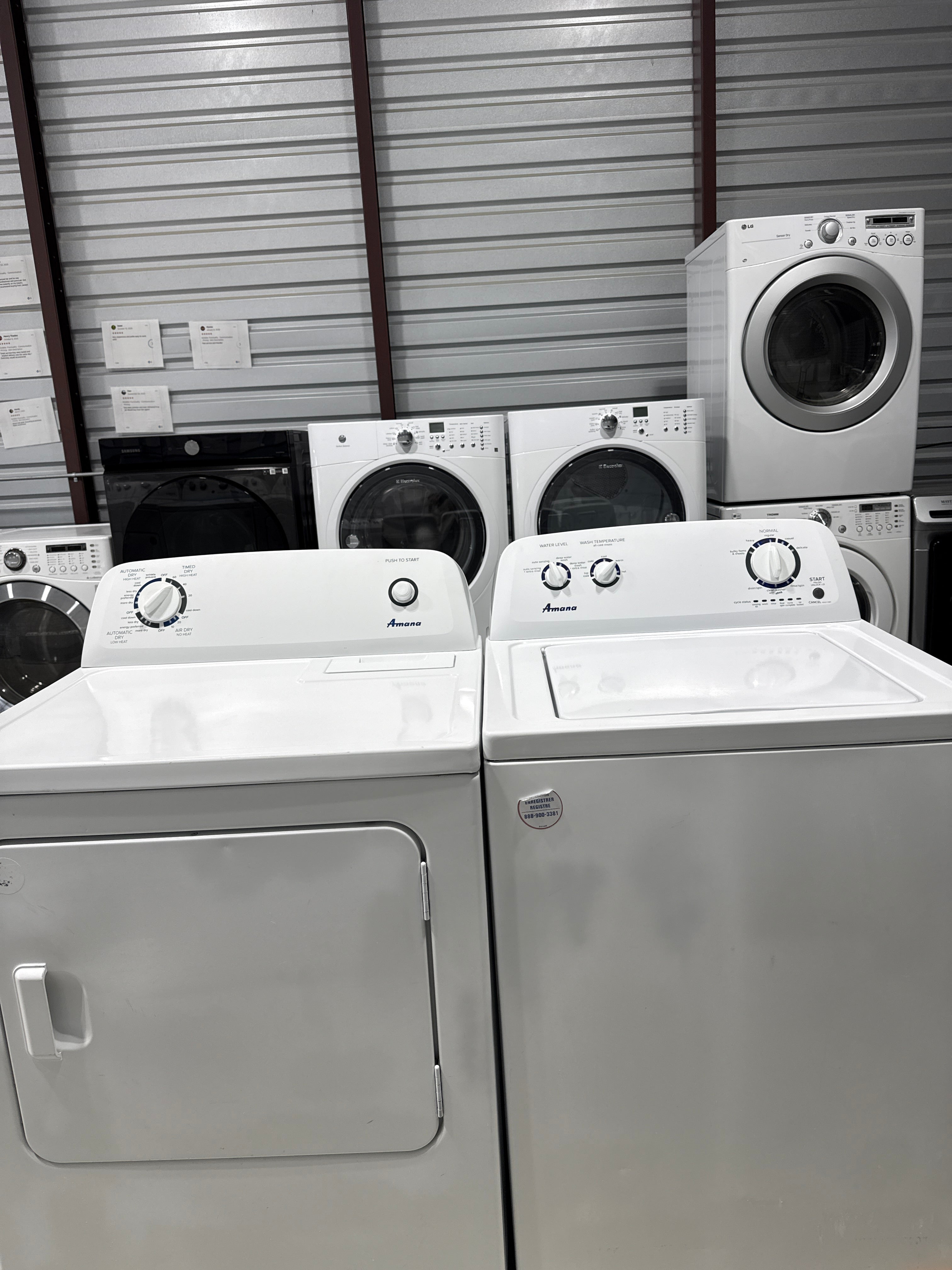 Amana Top Load Washer & Electric Dryer Set - Refurbished | Austin TX