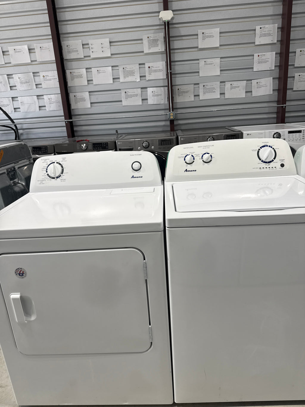 Amana Top Load Washer & Electric Dryer Set - Refurbished | Austin TX