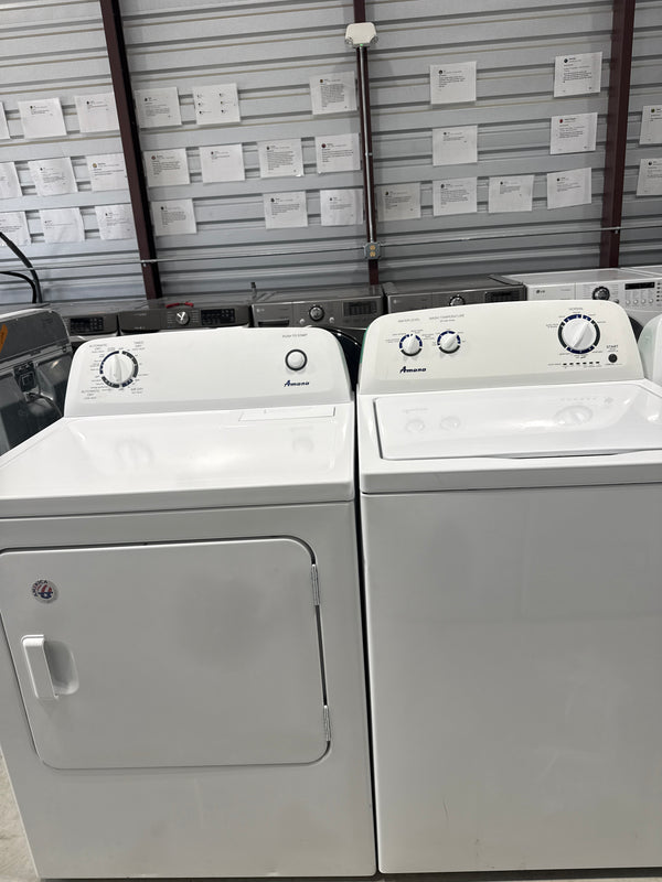 Amana Top Load Washer & Electric Dryer Set - Refurbished | Austin TX