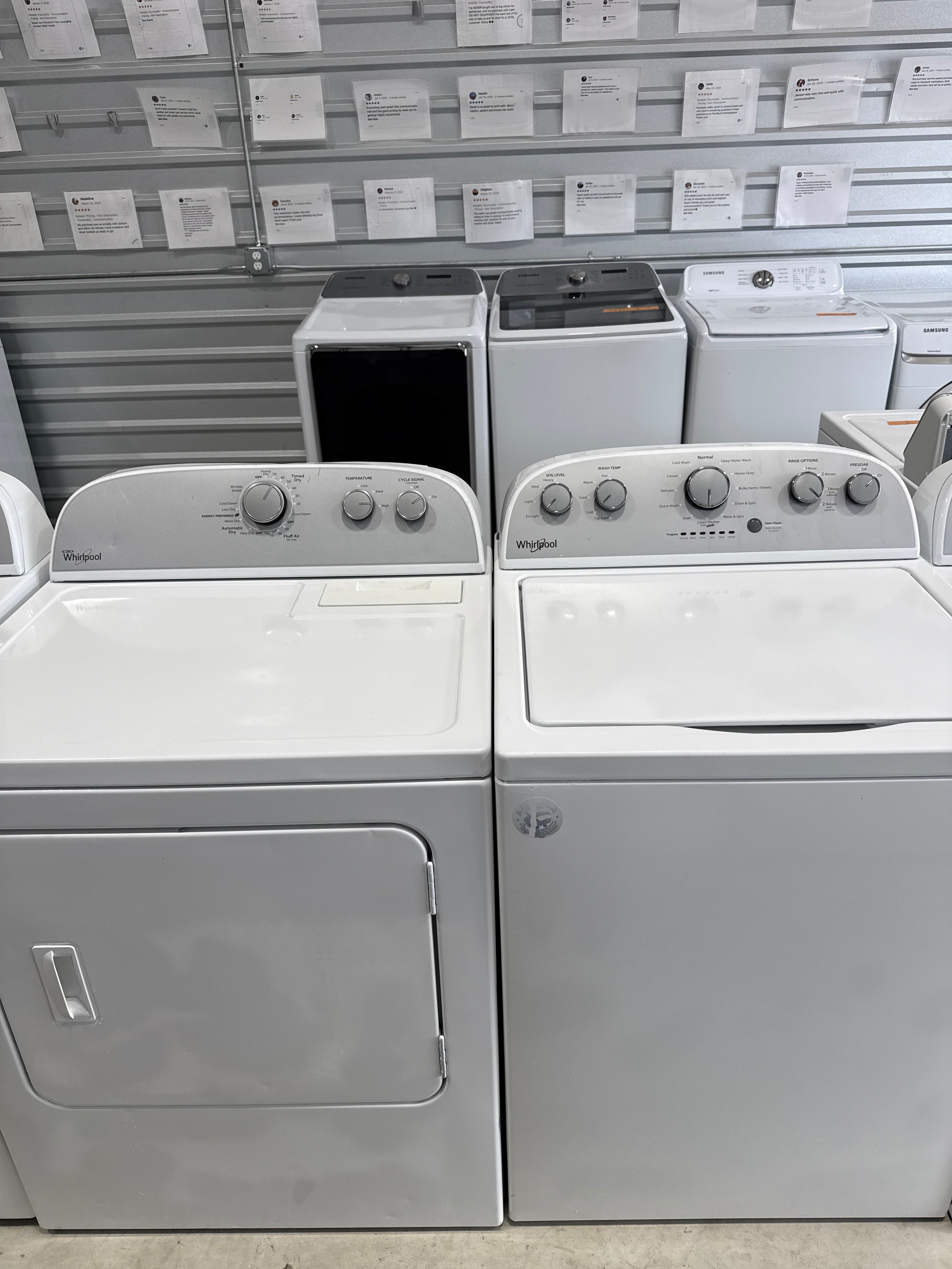 Whirlpool Top Load Washer & Electric Dryer Set - Refurbished | Austin TX