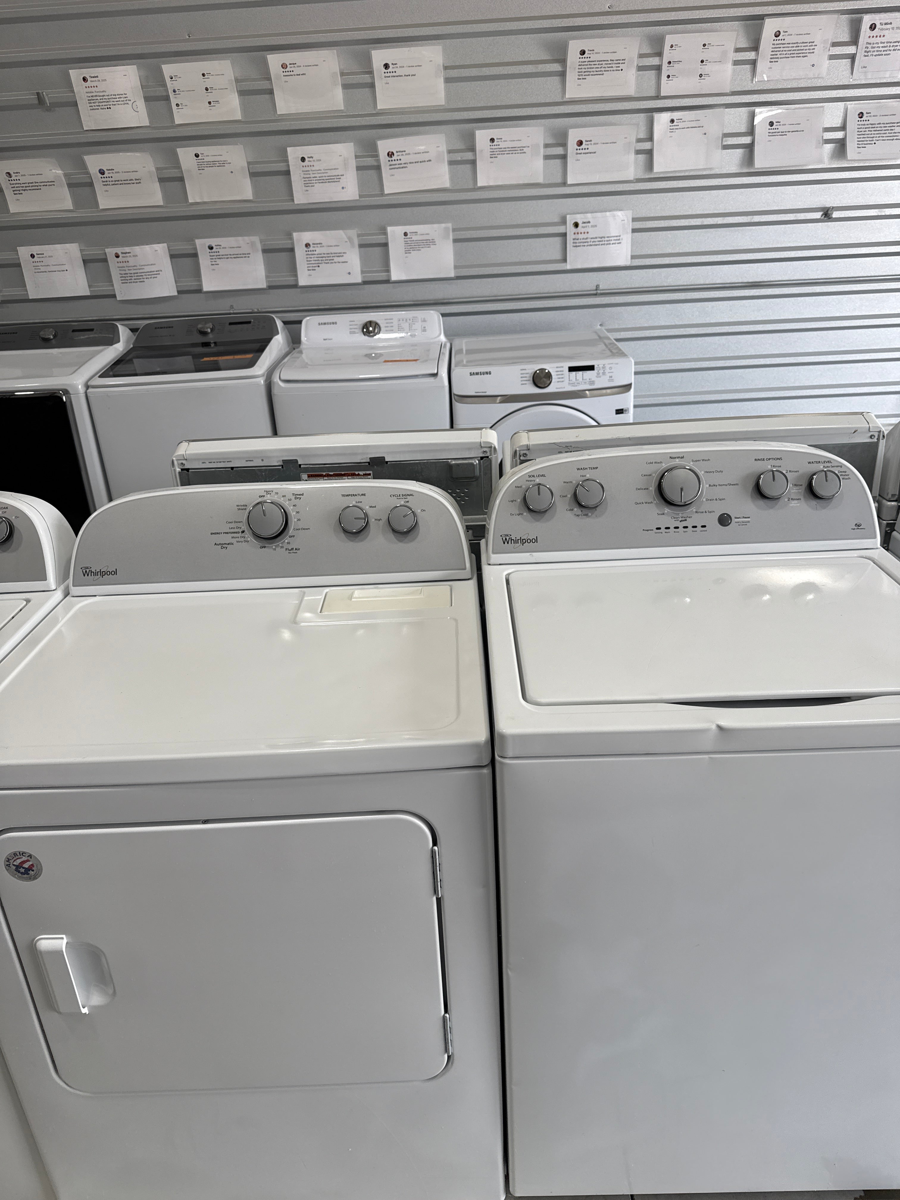 Whirlpool Top Load Washer & Electric Dryer Set - Refurbished | Austin TX