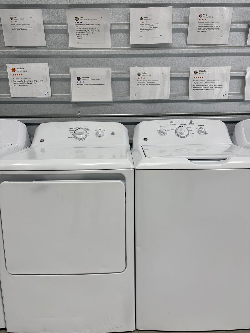 GE Top Load Washer & Electric Dryer Set - Refurbished | Austin TX