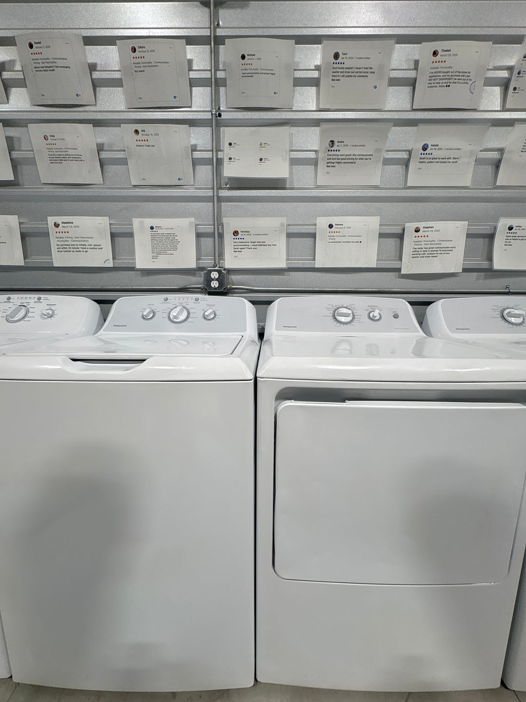 GE Top Load Washer & Electric Dryer Set - Refurbished | Austin TX