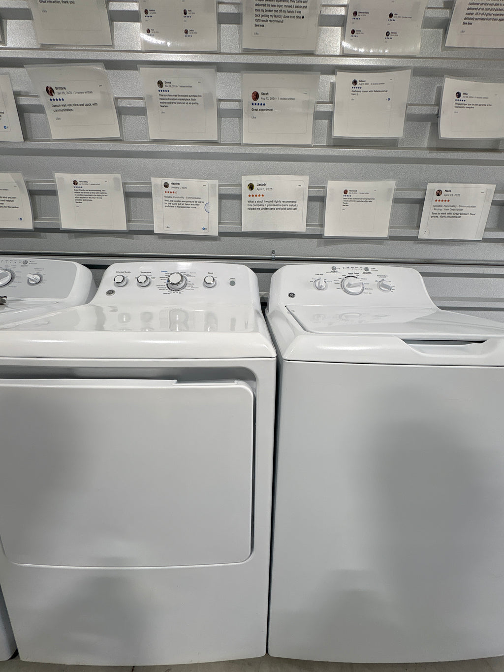 GE Top Load Washer & Electric Dryer Set - Refurbished | Austin TX