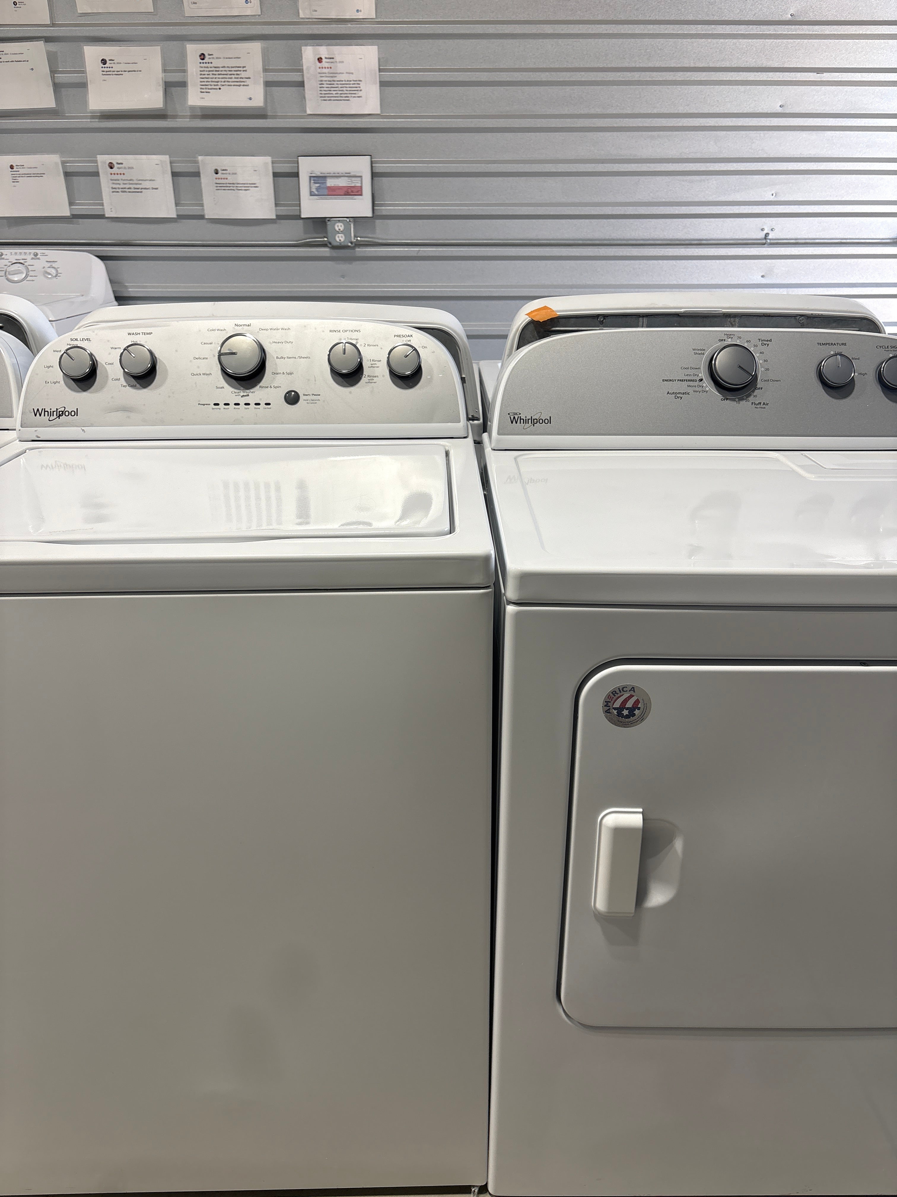 Whirlpool Top Load Washer & Electric Dryer Set - Refurbished | Austin TX