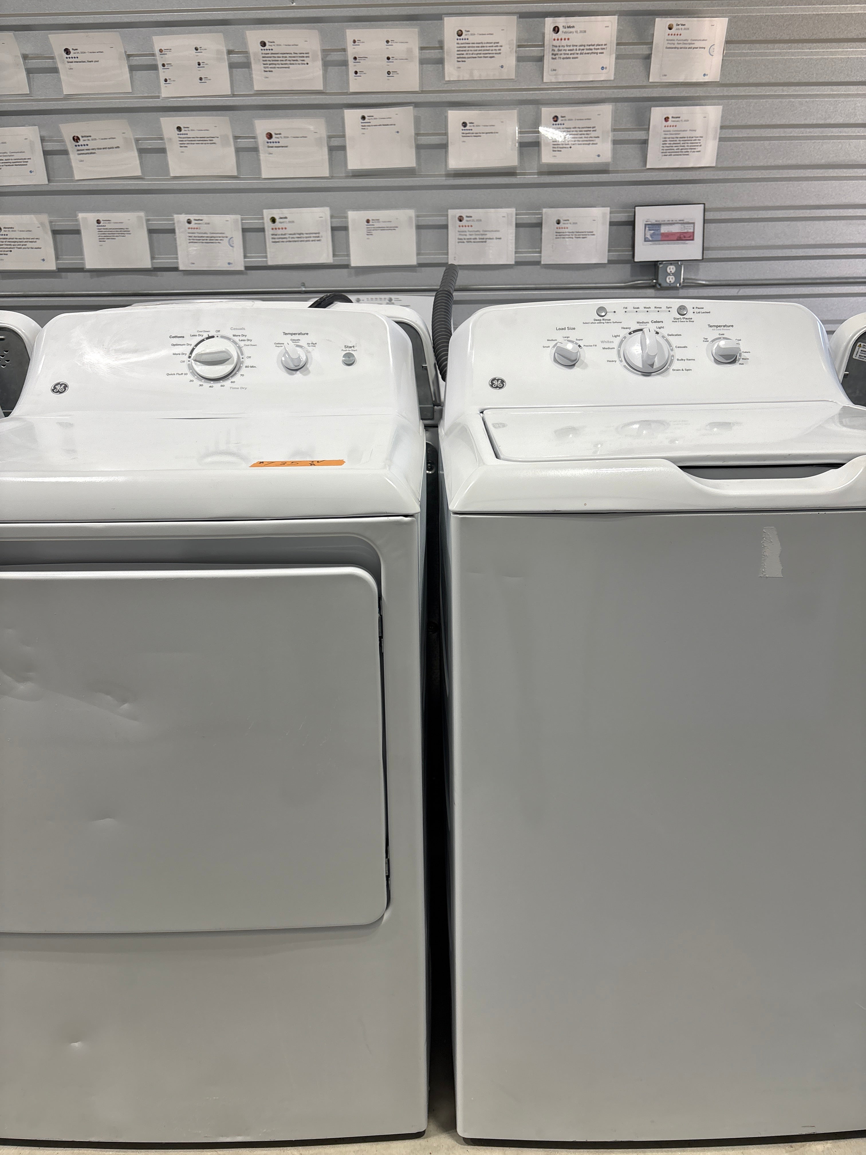 GE Top Load Washer & Electric Dryer Set - Refurbished | Austin TX