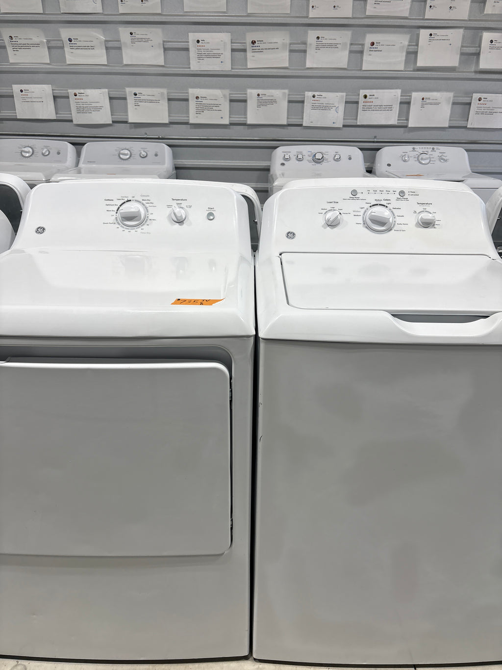 GE Top Load Washer & Electric Dryer Set - Refurbished | Austin TX