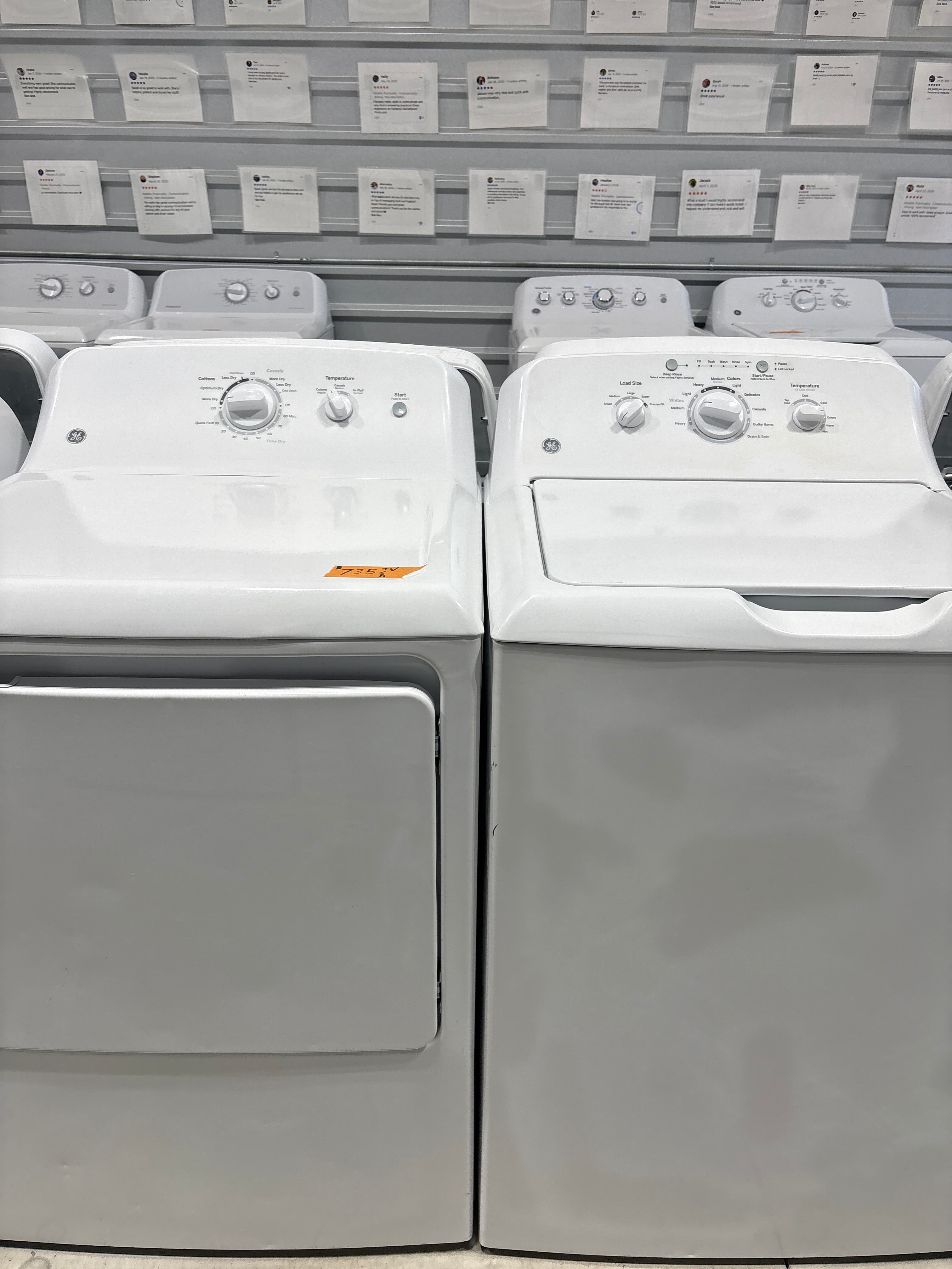 GE Top Load Washer & Electric Dryer Set - Refurbished | Austin TX
