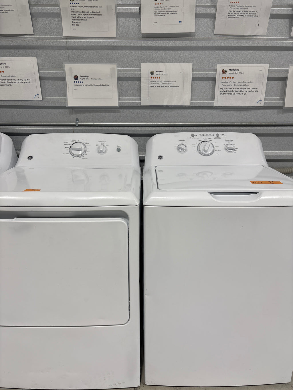 GE Top Load Washer & Electric Dryer Set - Refurbished | Austin TX