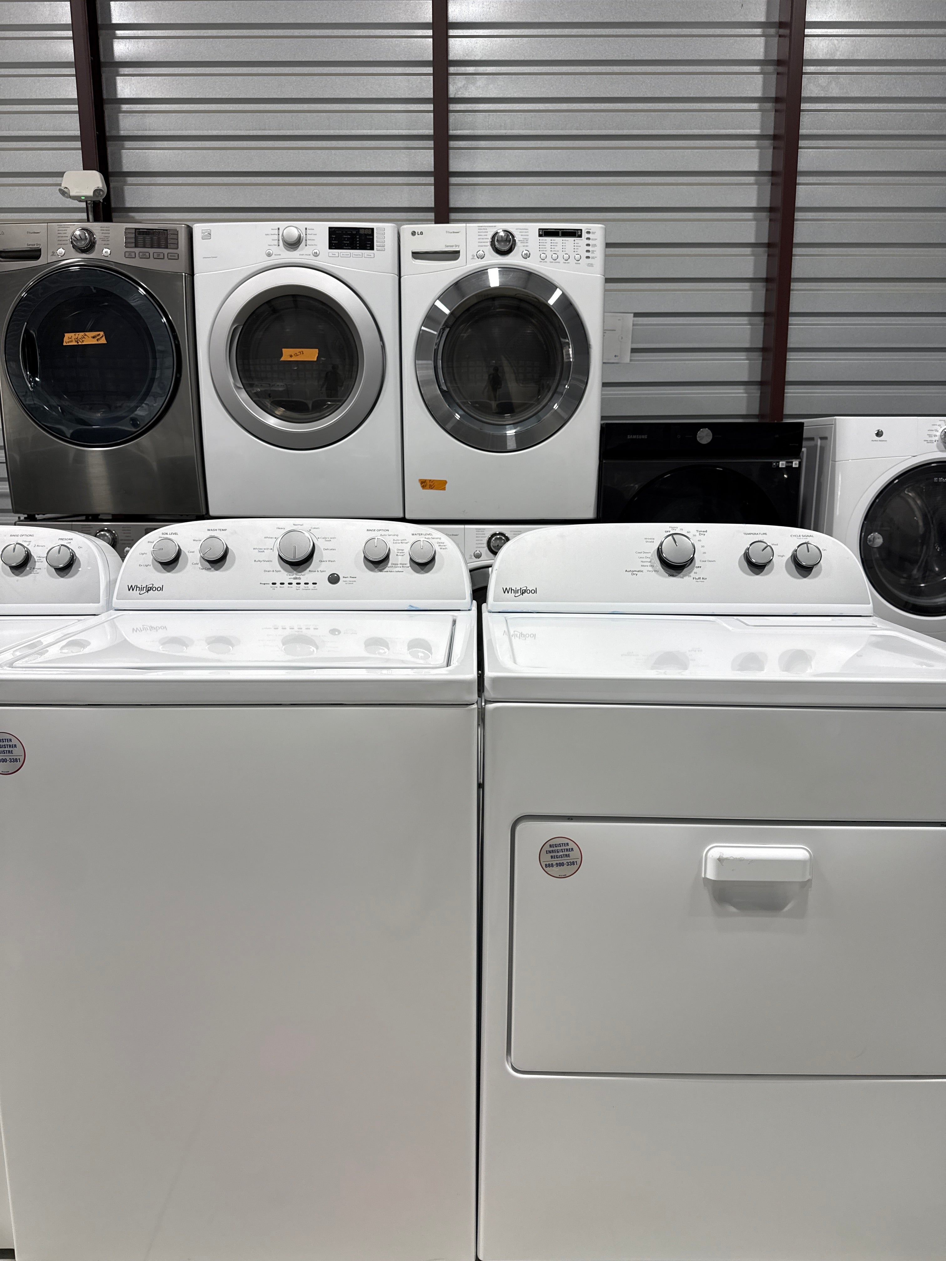 Whirlpool With Warranty Top Load Washer & Electric Dryer Set - Refurbished | Austin TX