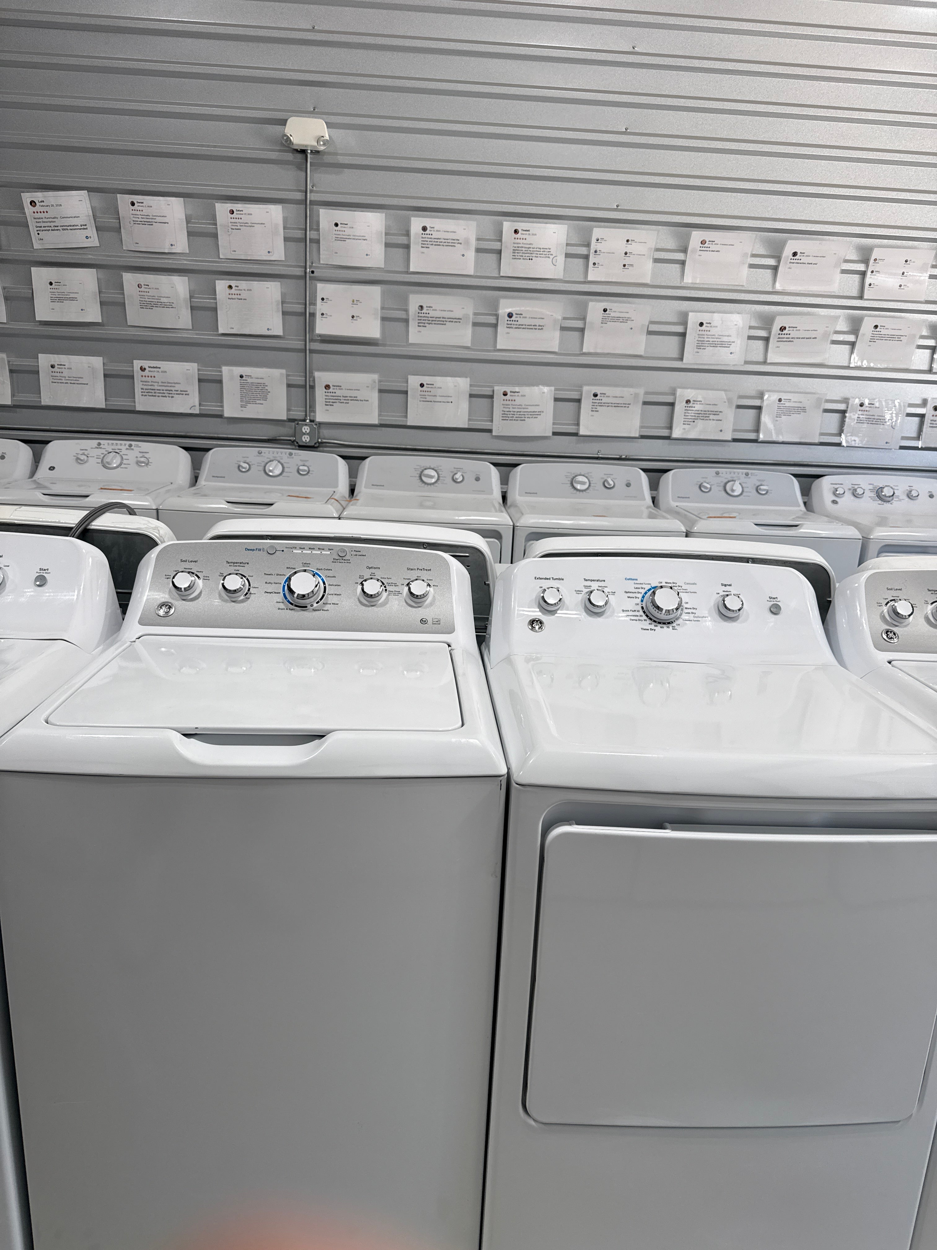GE Top Load Washer & Electric Dryer Set - Refurbished | Austin TX
