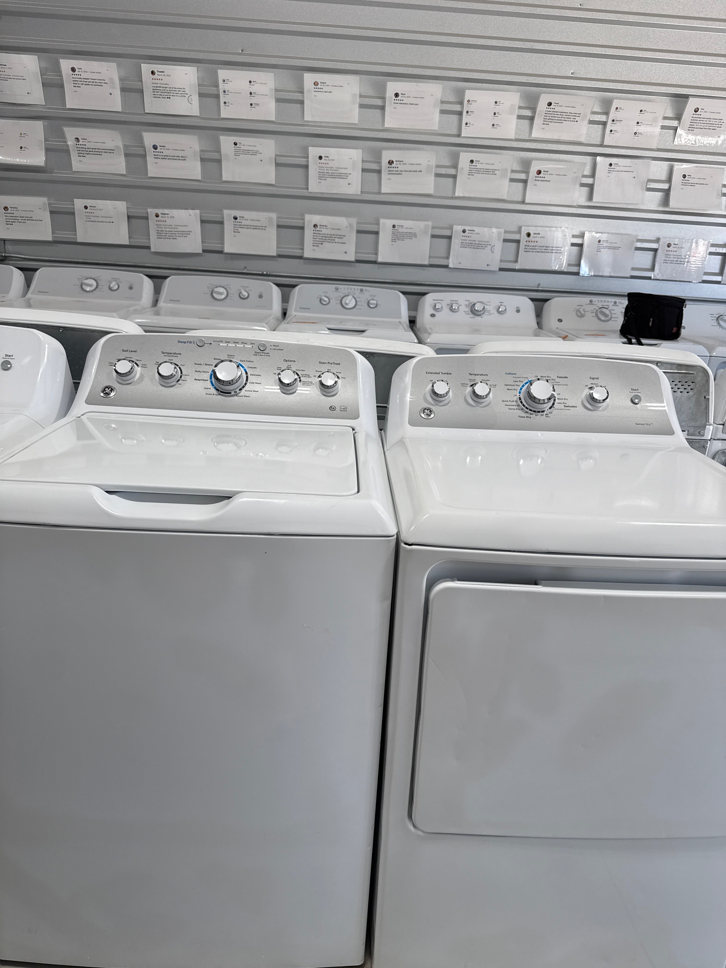 GE Top Load Washer & Electric Dryer Set - Refurbished | Austin TX