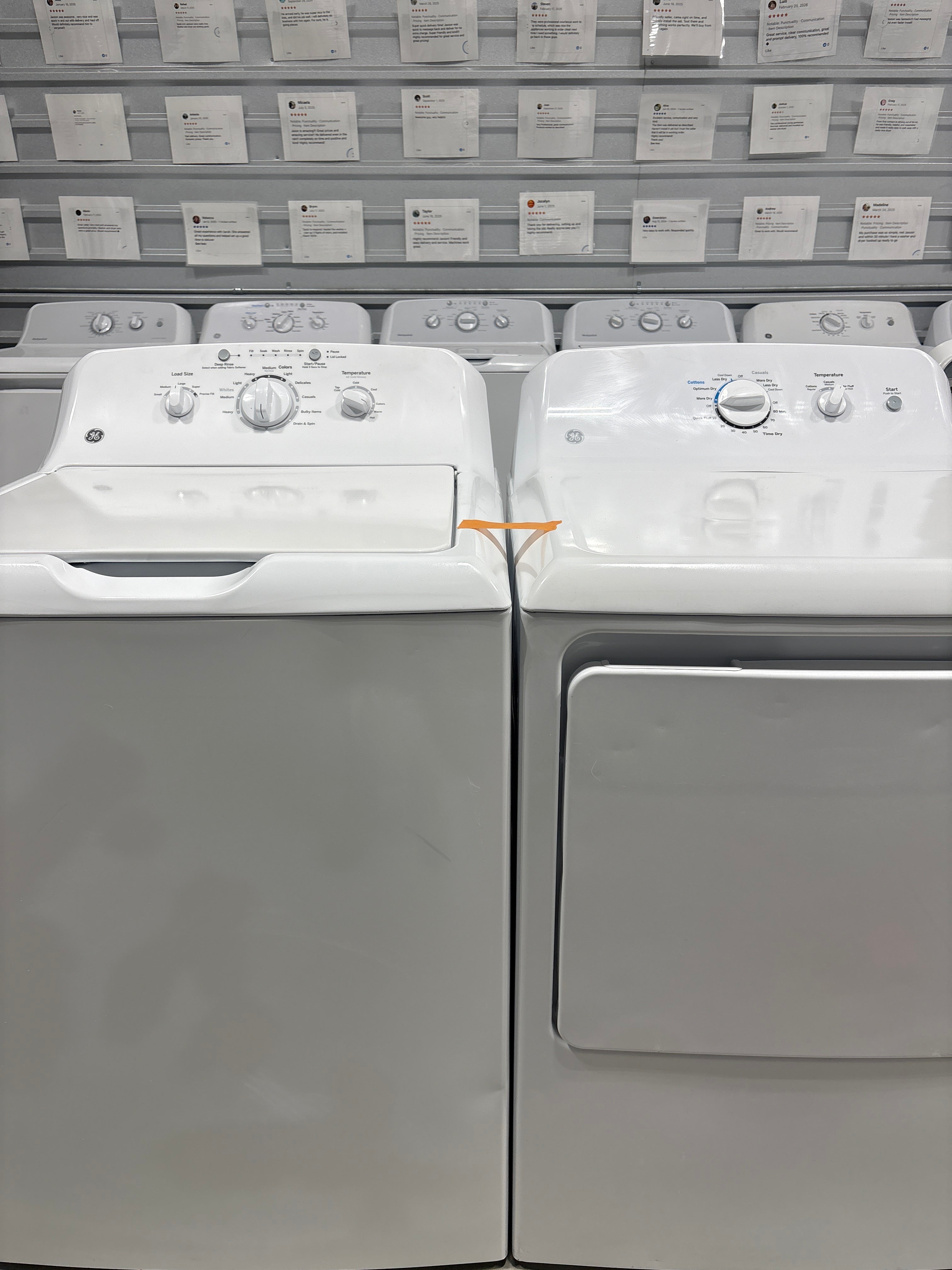GE Top Load Washer & Electric Dryer Set - Refurbished | Austin TX