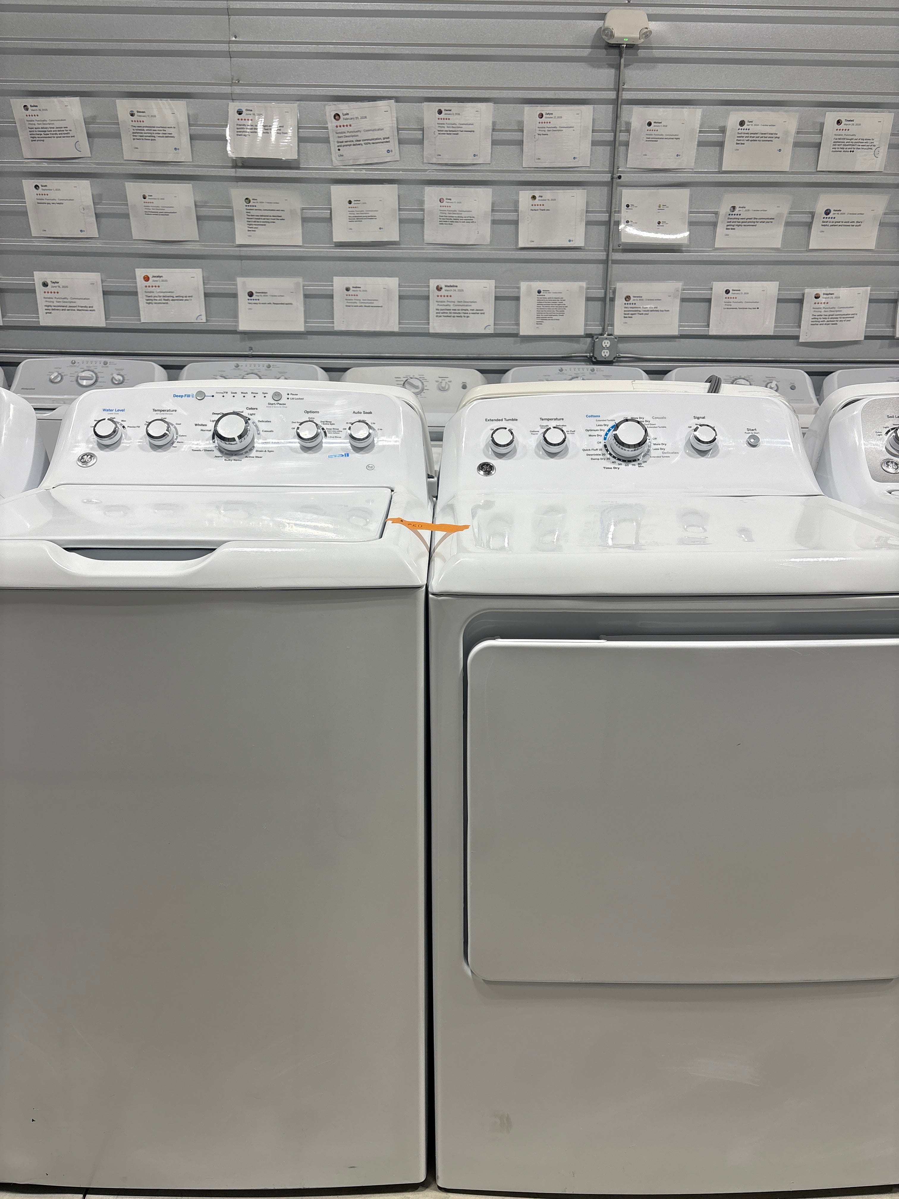 GE Top Load Washer & Electric Dryer Set - Refurbished | Austin TX