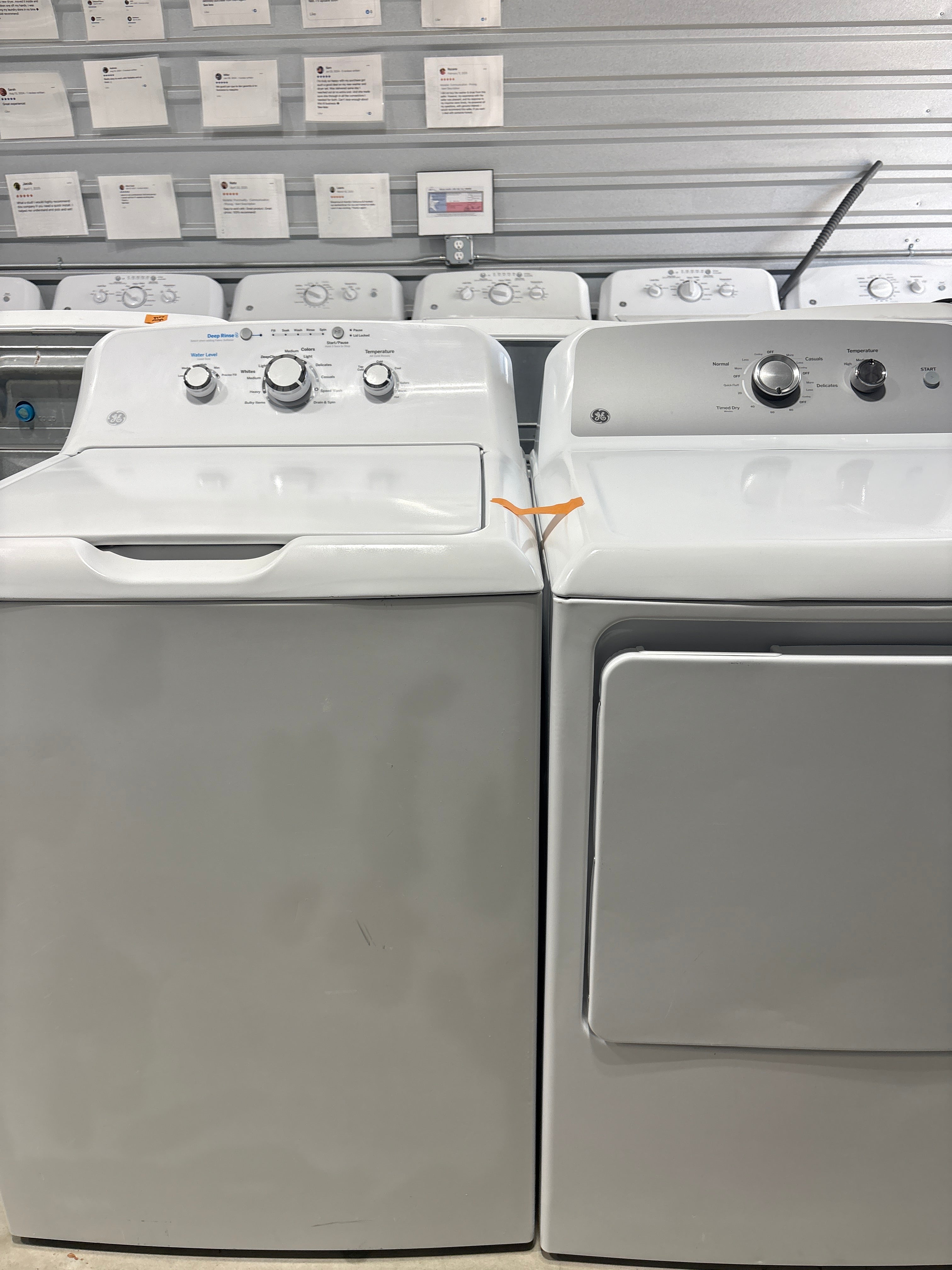 GE Top Load Washer & Electric Dryer Set - Refurbished | Austin TX