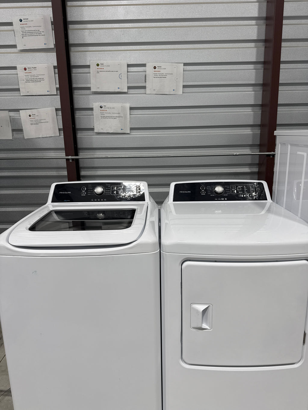 Frigidaire Top Load Washer & Electric Dryer Set - Refurbished | Austin TX