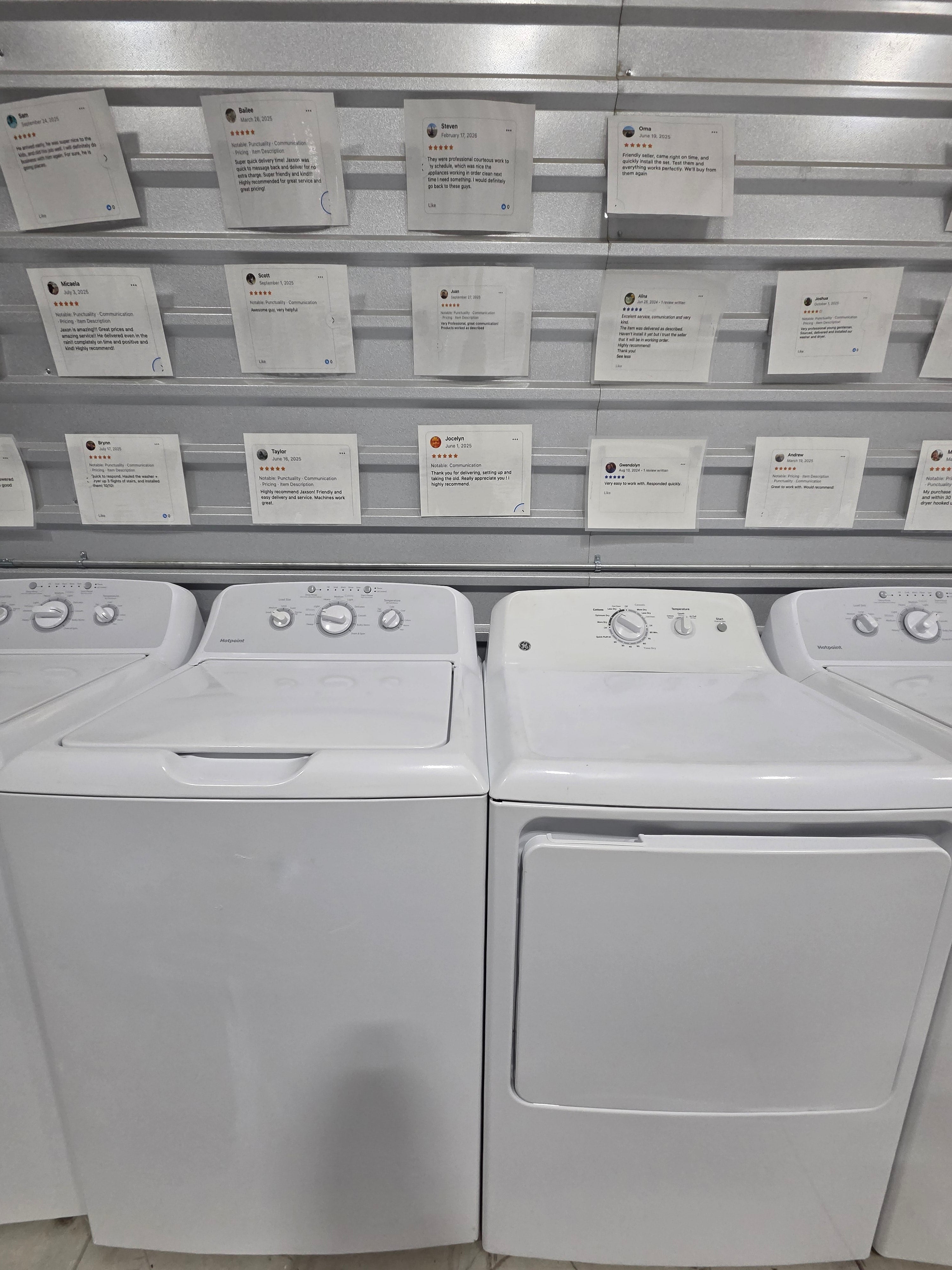 GE Top Load Washer & Electric Dryer Set - Refurbished | Austin TX