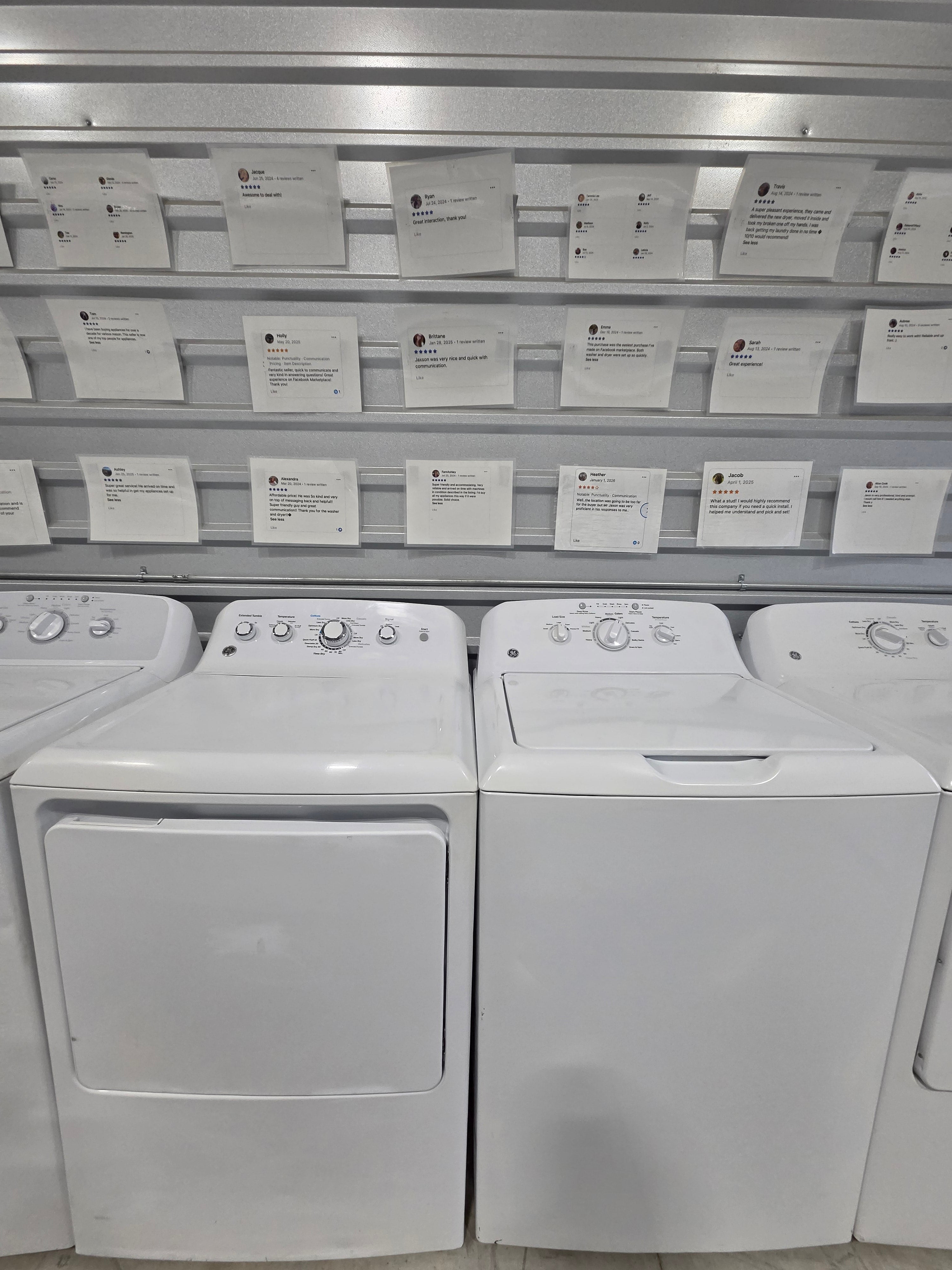 GE Top Load Washer & Electric Dryer Set - Refurbished | Austin TX