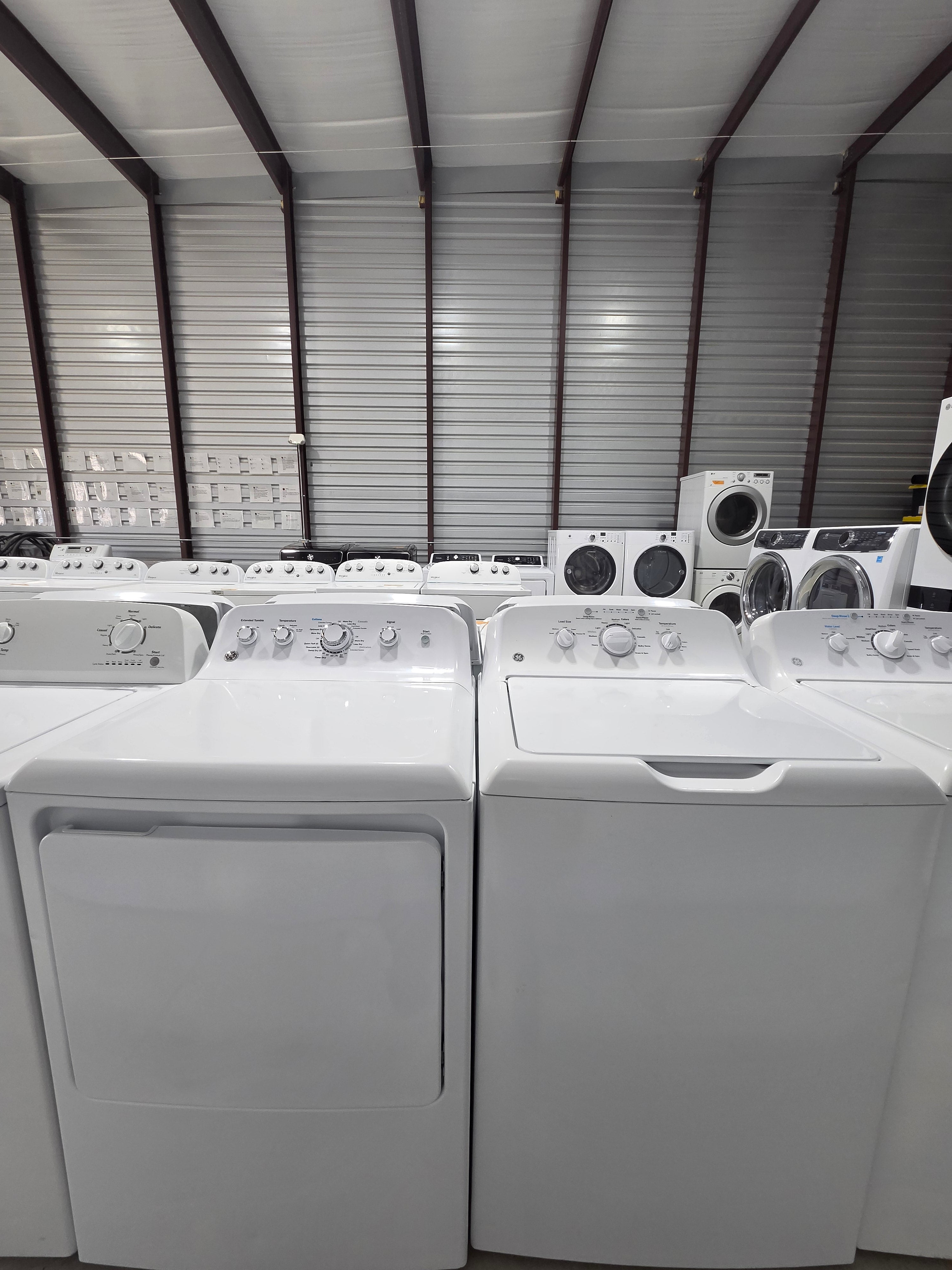 GE Top Load Washer & Electric Dryer Set - Refurbished | Austin TX