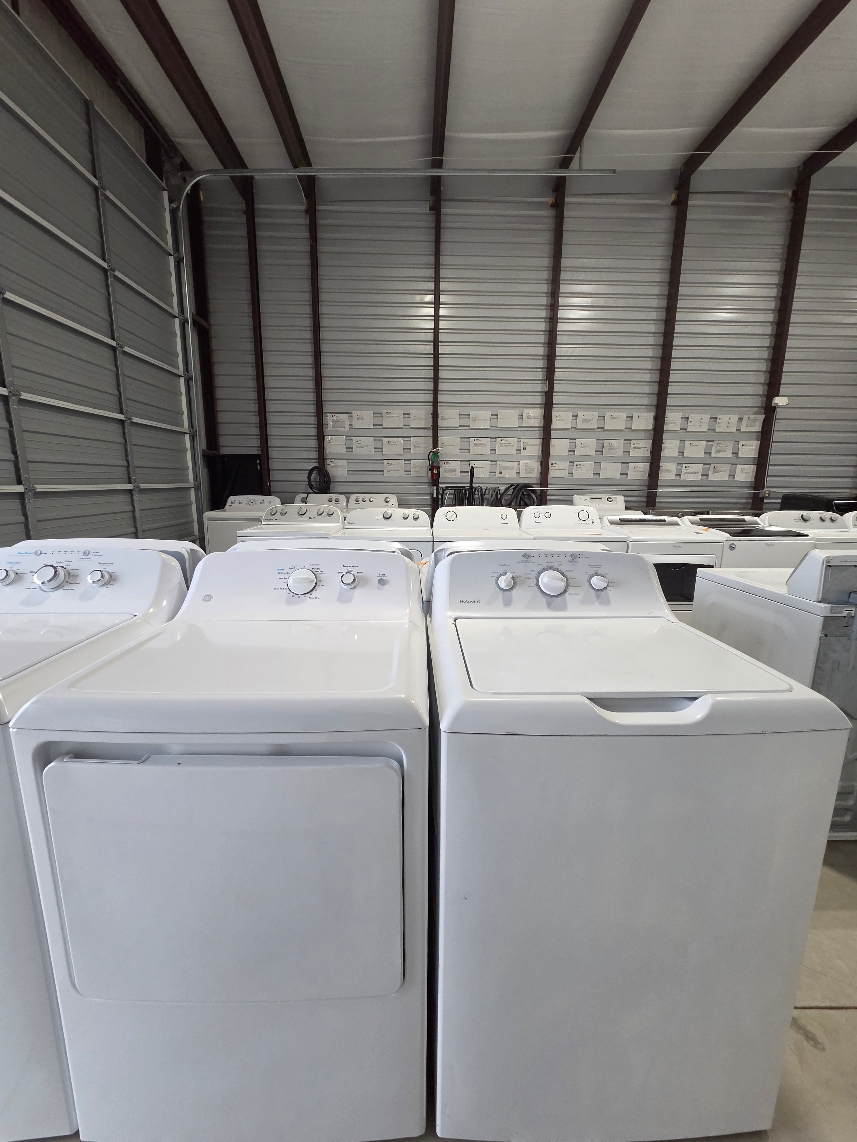GE Top Load Washer & Electric Dryer Set - Refurbished | Austin TX
