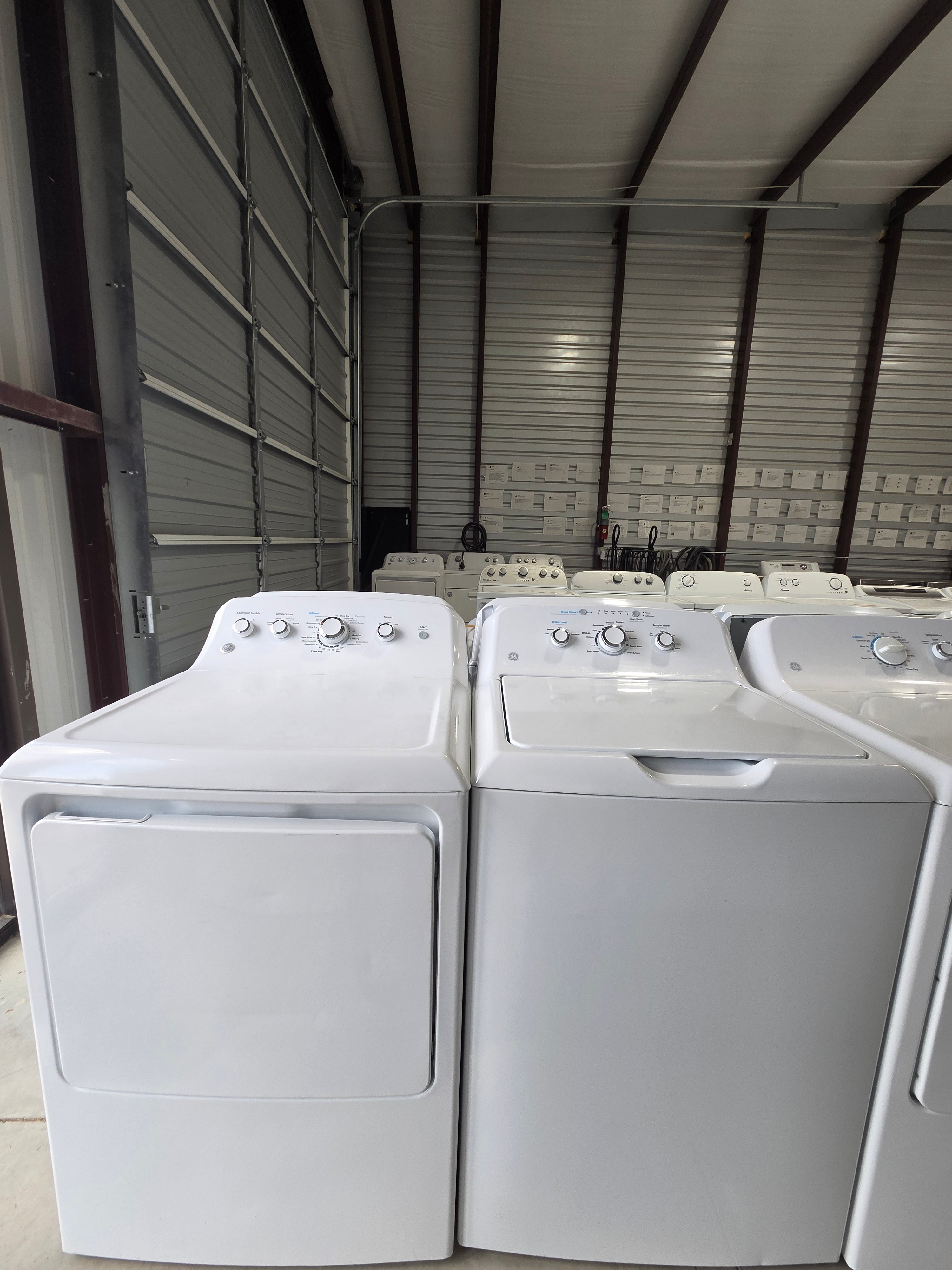 GE Top Load Washer & Electric Dryer Set - Refurbished | Austin TX