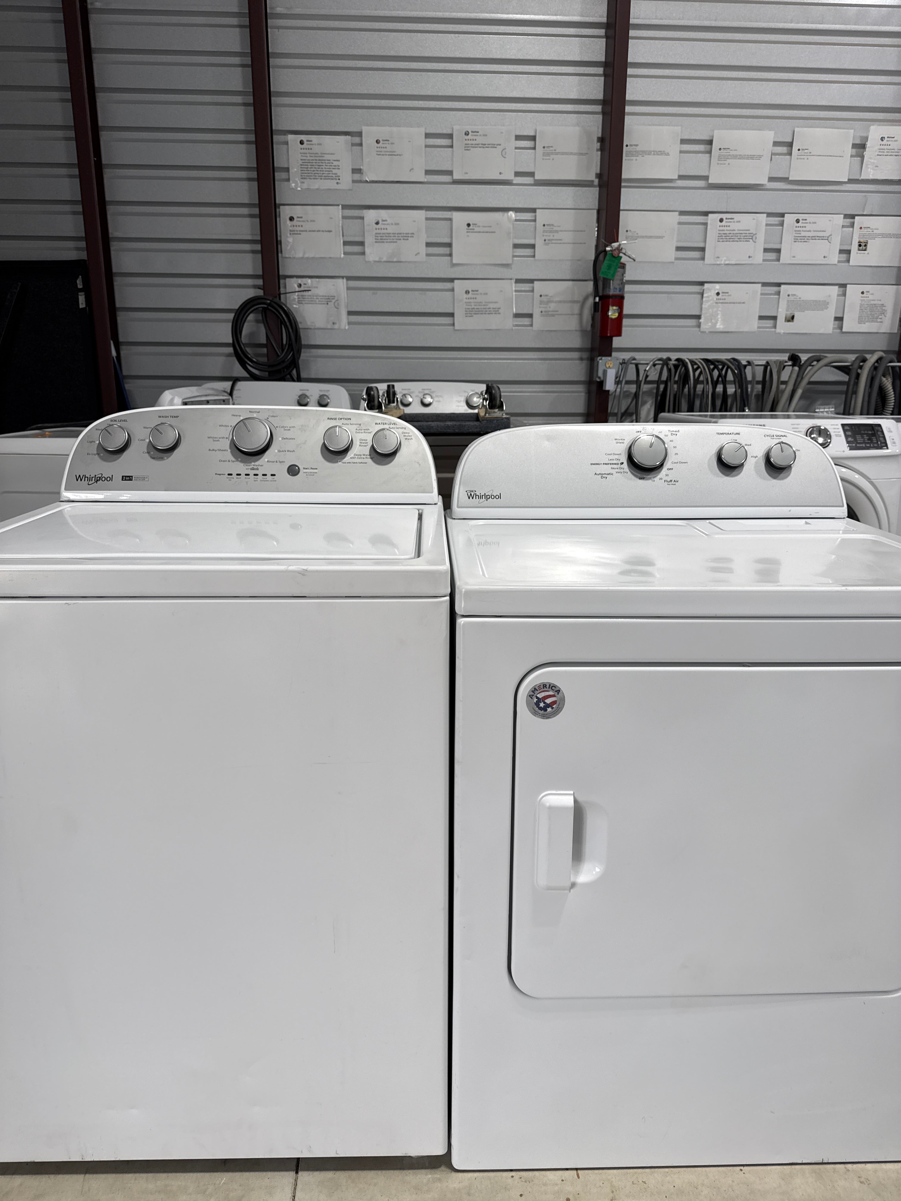 Whirlpool Top Load Washer & Electric Dryer Set - Refurbished | Austin TX
