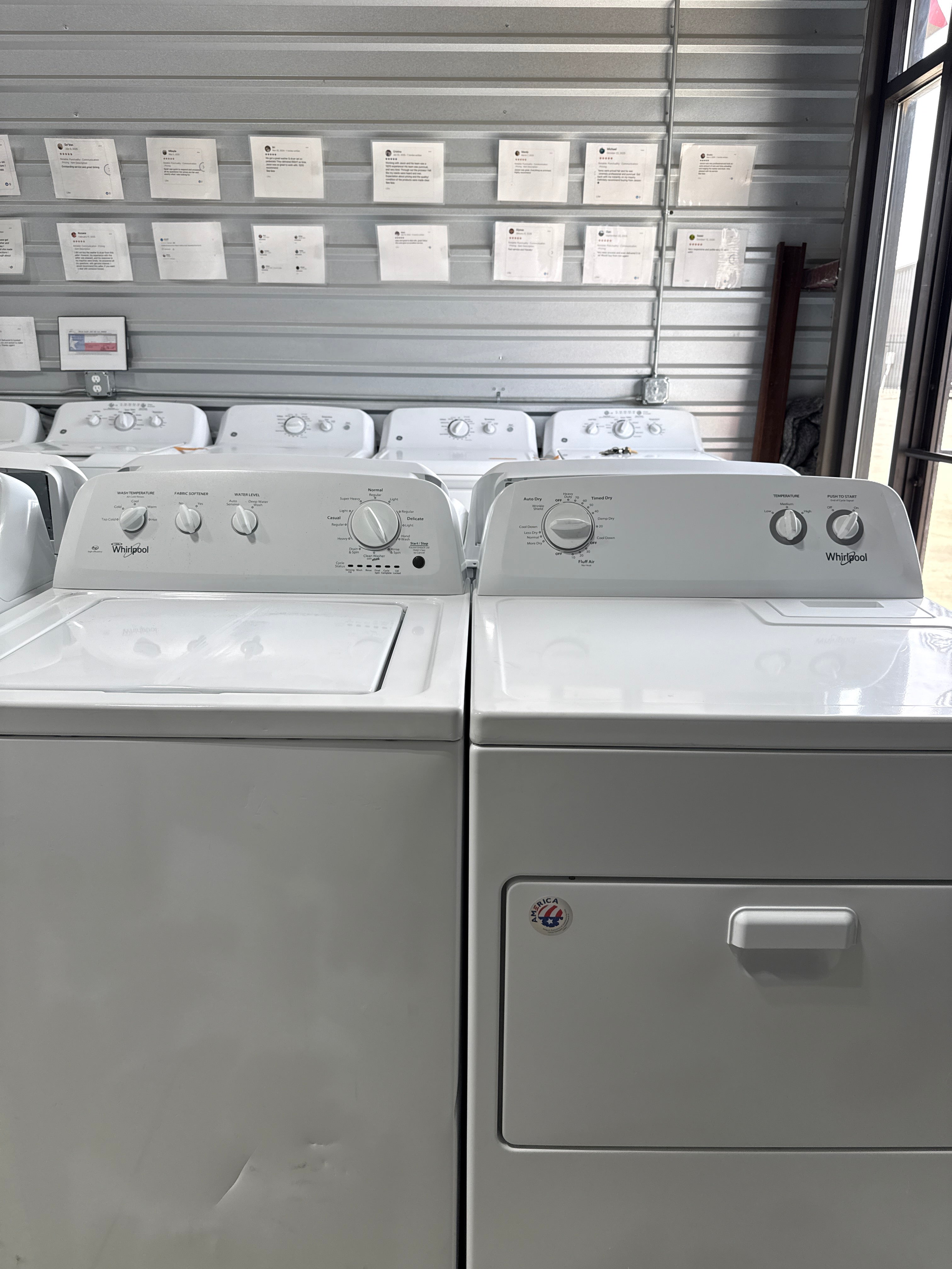 Whirlpool Top Load Washer & Electric Dryer Set - Refurbished | Austin TX