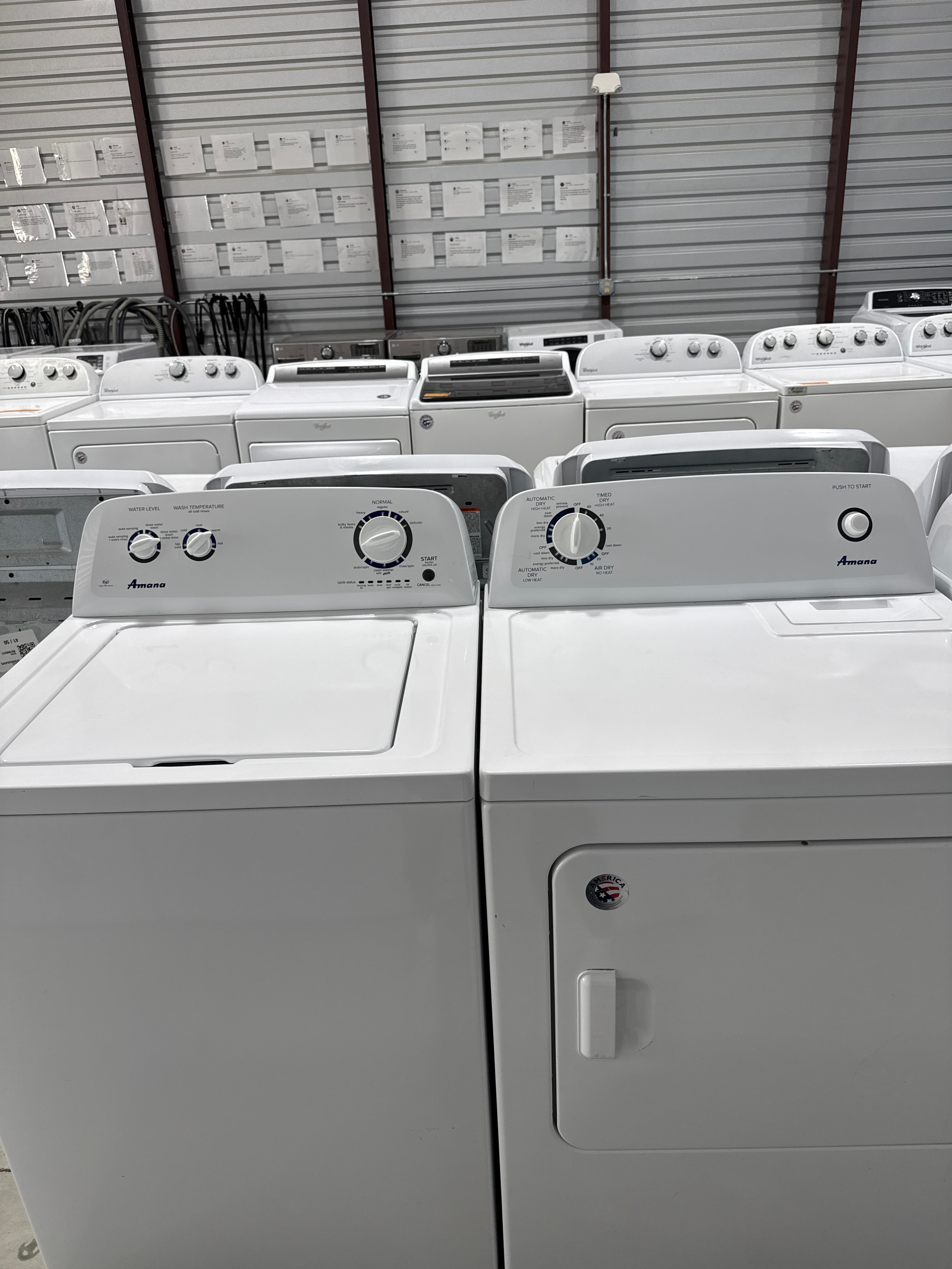 Amana Top Load Washer & Electric Dryer Set - Refurbished | Austin TX