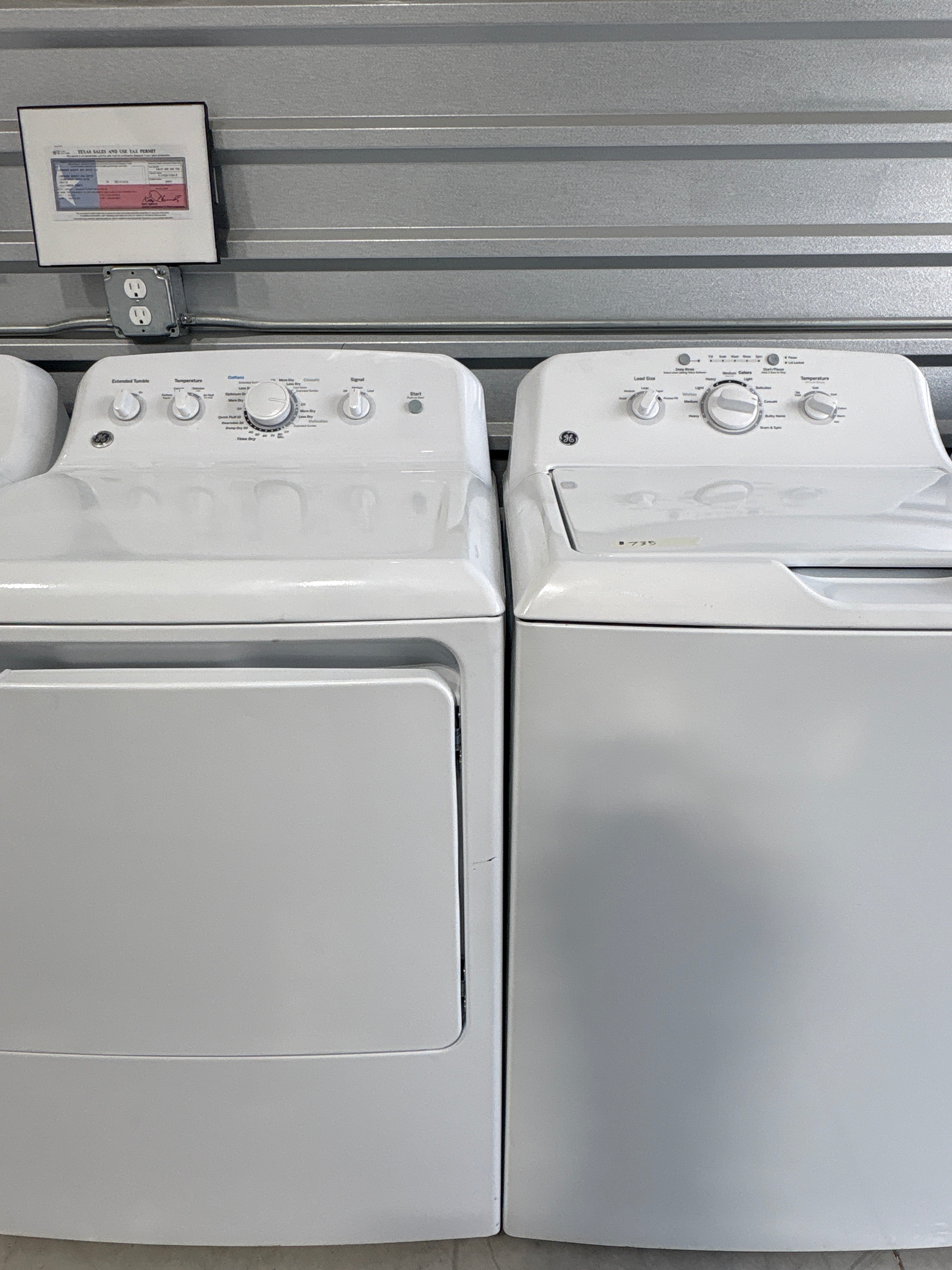 GE Top Load Washer & Electric Dryer Set - Refurbished | Austin TX