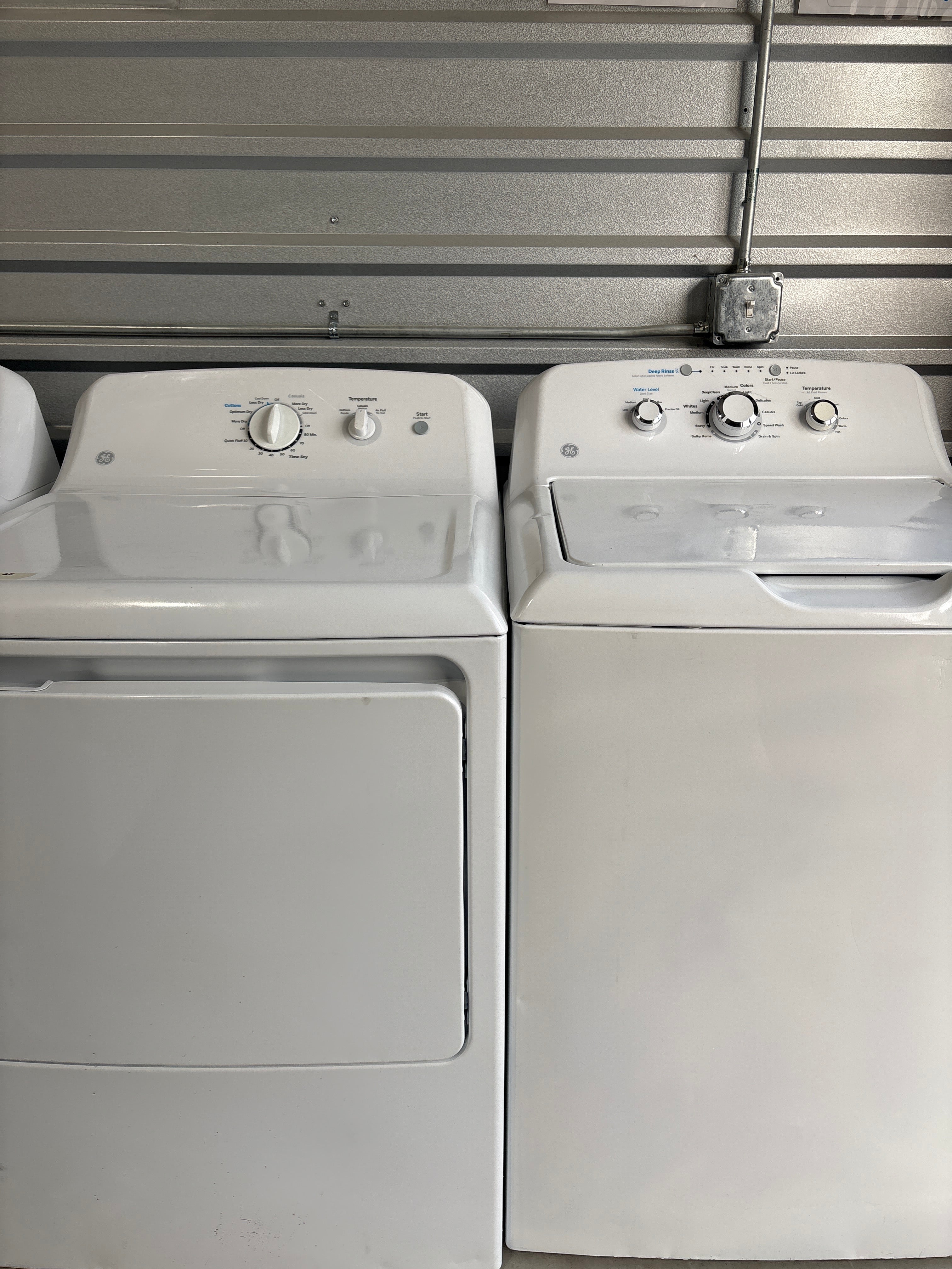 GE Top Load Washer & Electric Dryer Set - Refurbished | Austin TX