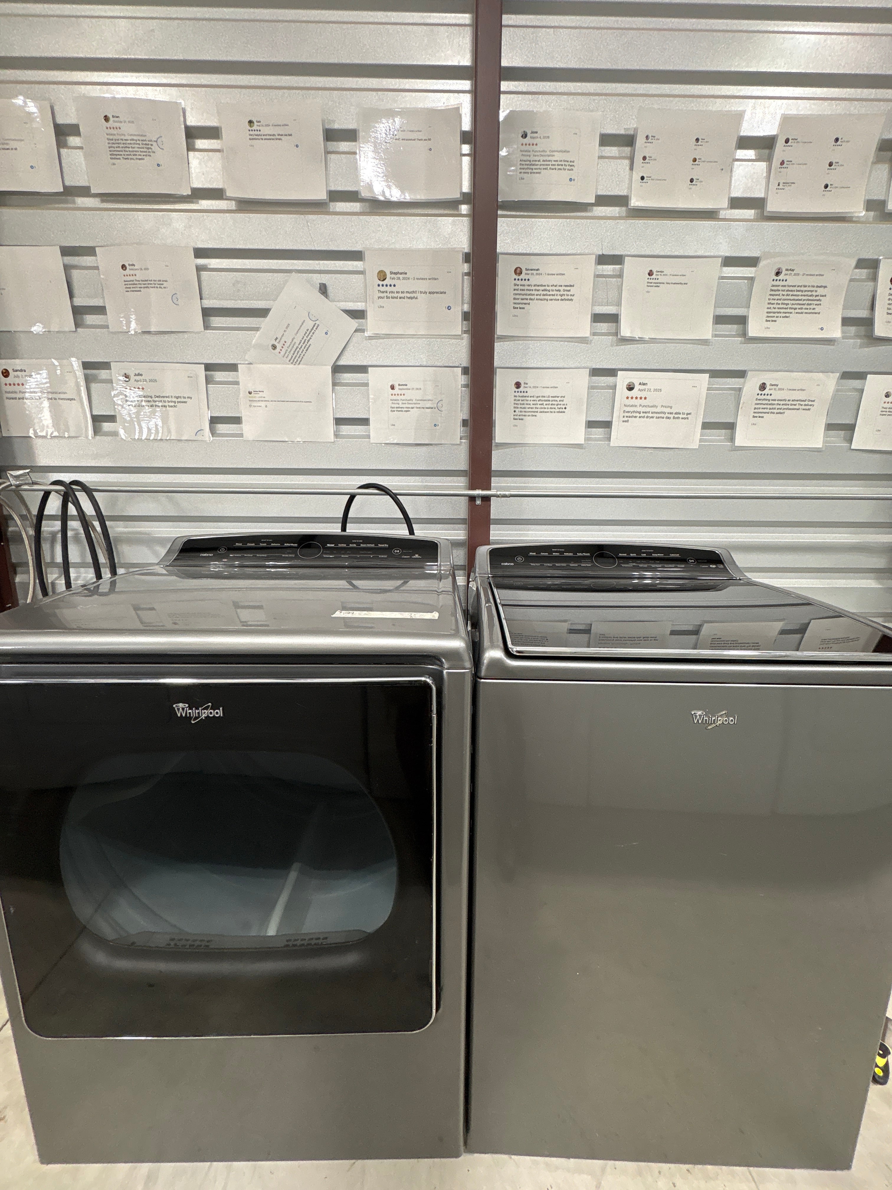 Whirlpool Carbio XL Top Load Washer & Electric Dryer Set - Refurbished | Austin TX