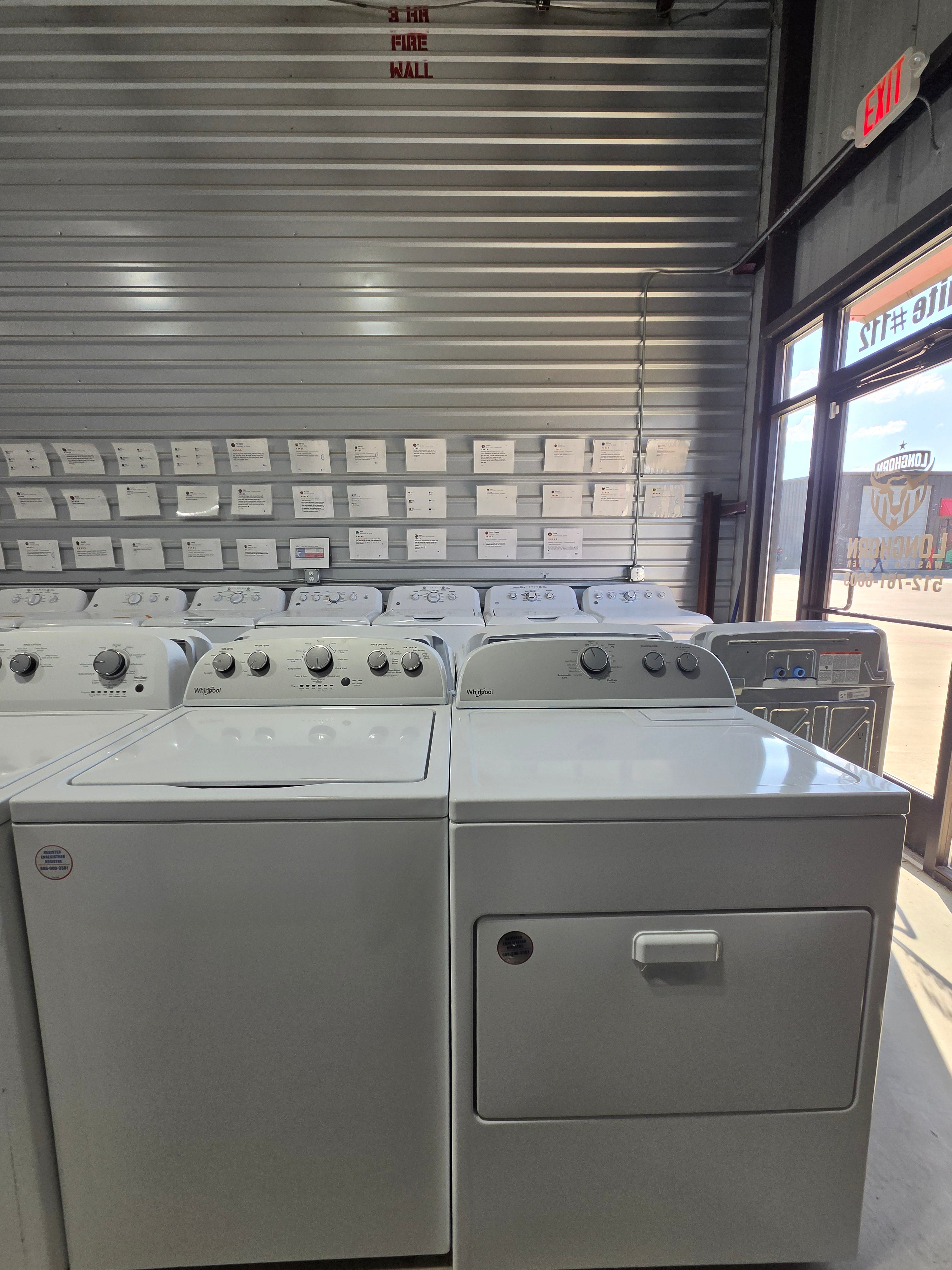 Whirlpool Top Load Washer & Electric Dryer Set - Refurbished | Austin TX