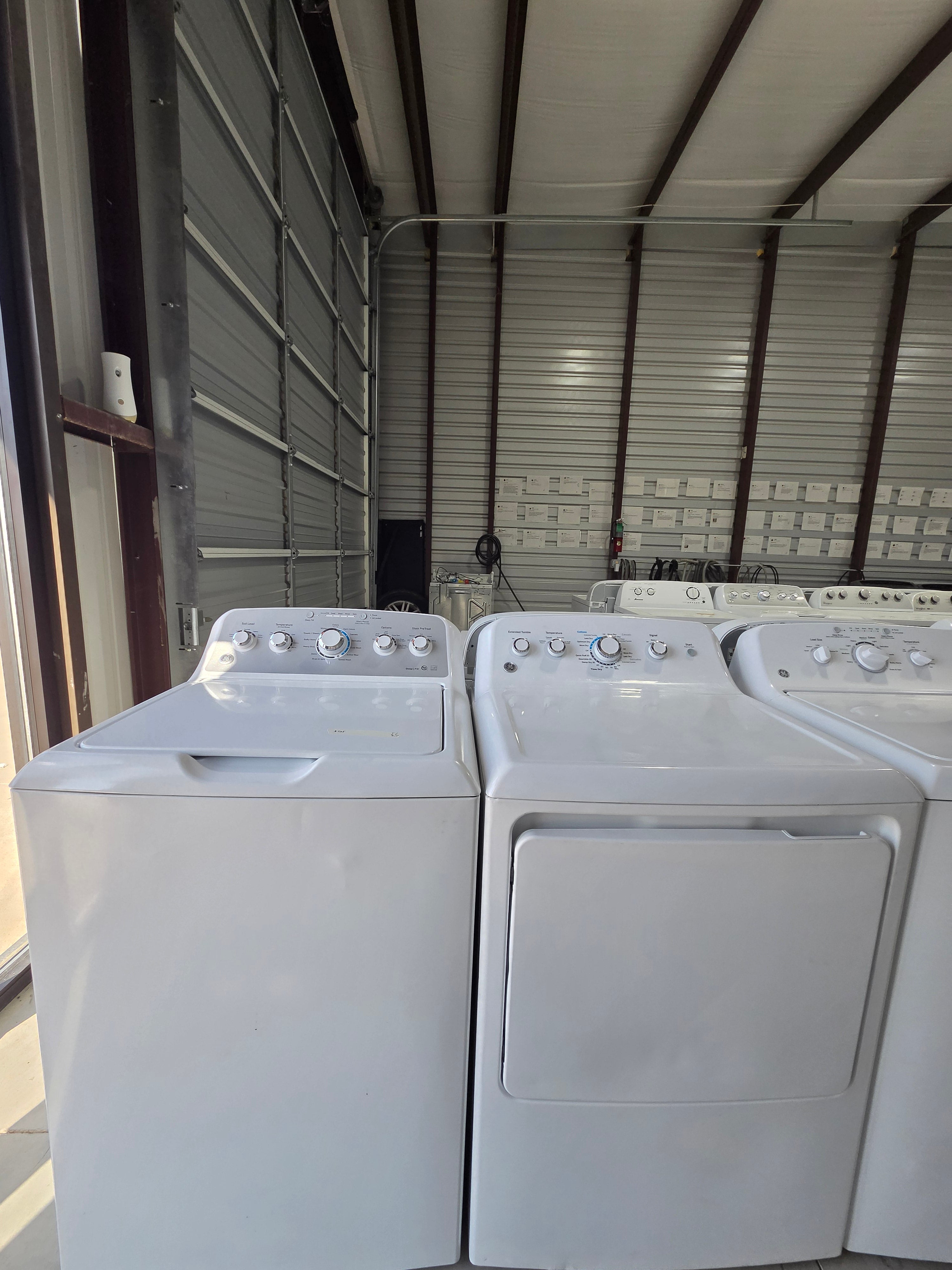 GE Top Load Washer & Electric Dryer Set - Refurbished | Austin TX