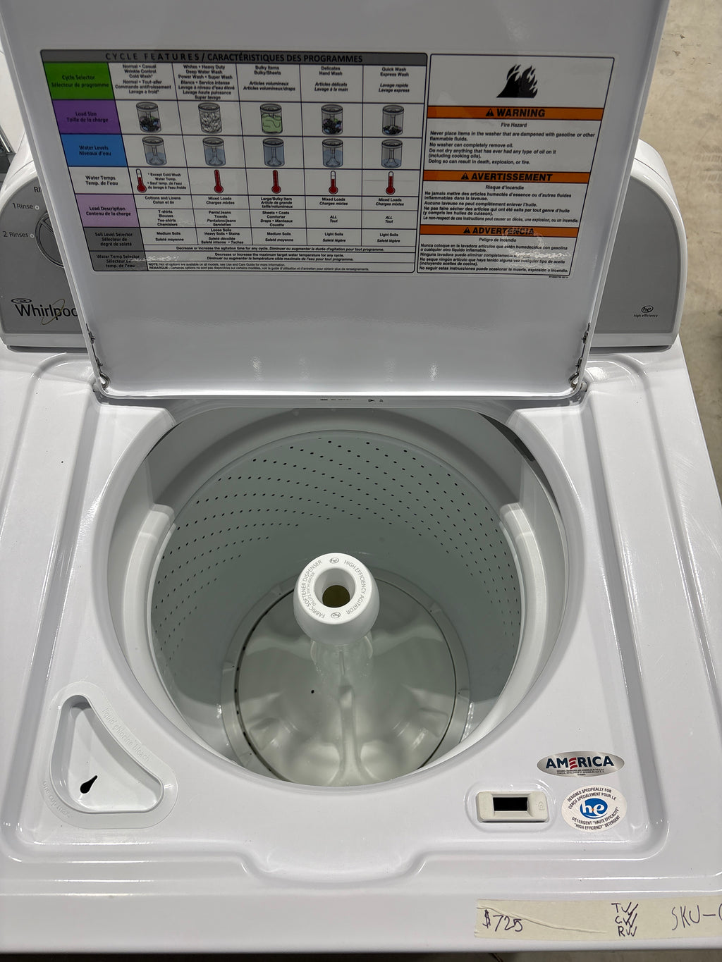 Whirlpool Top Load Washer & Electric Dryer Set - Refurbished | Austin TX