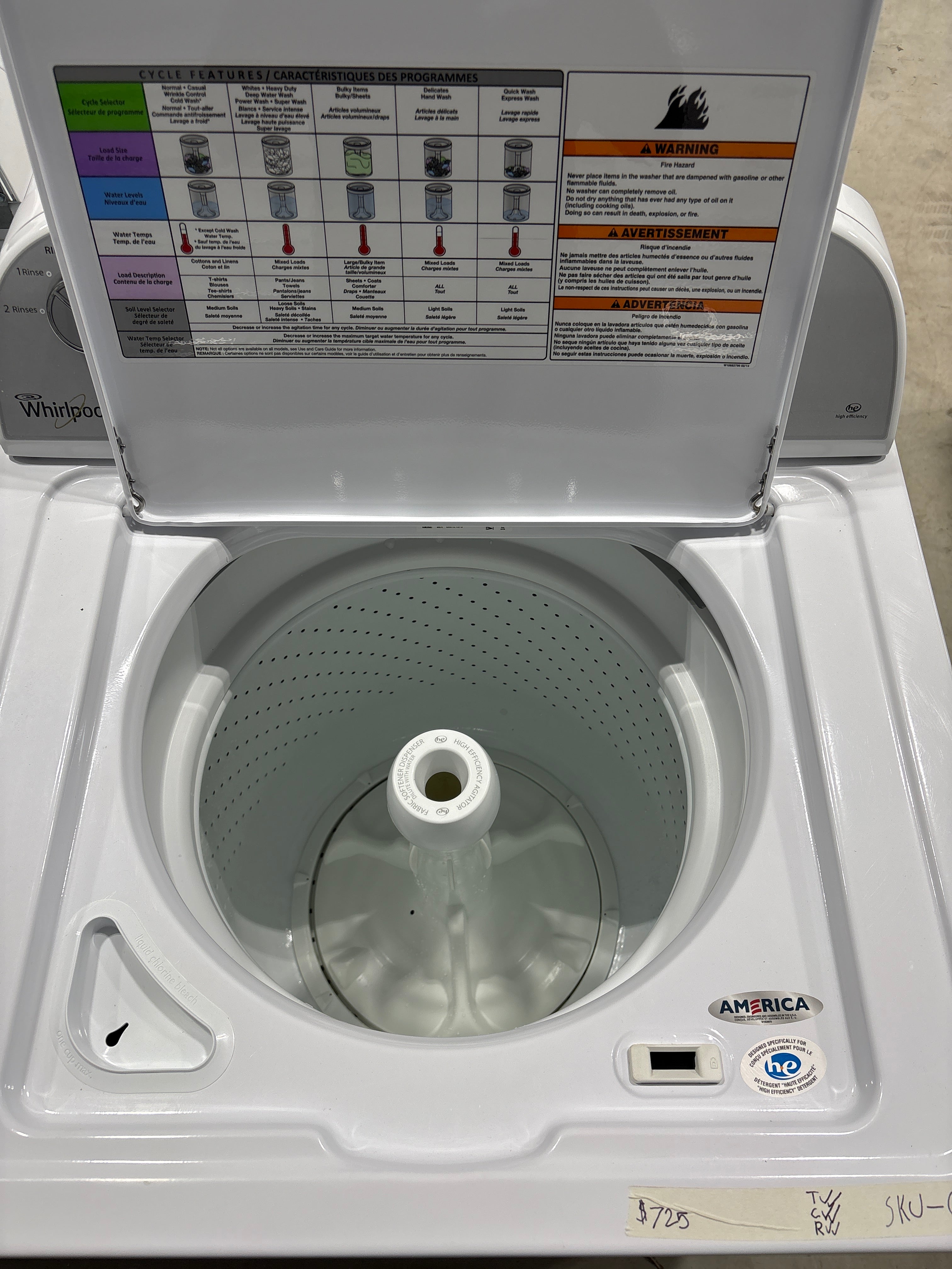 Whirlpool Top Load Washer & Electric Dryer Set - Refurbished | Austin TX