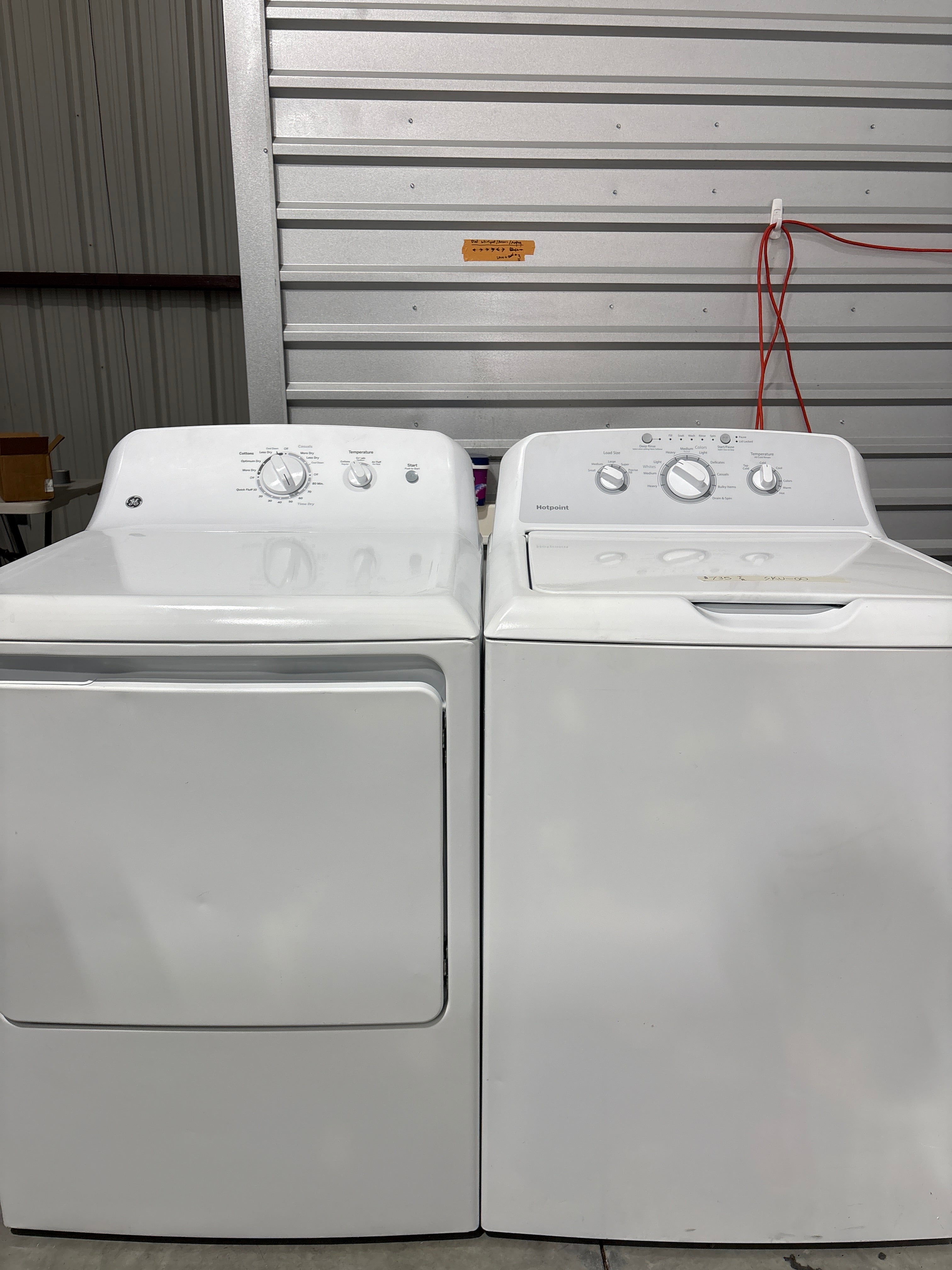 GE Top Load Washer & Electric Dryer Set - Refurbished | Austin TX