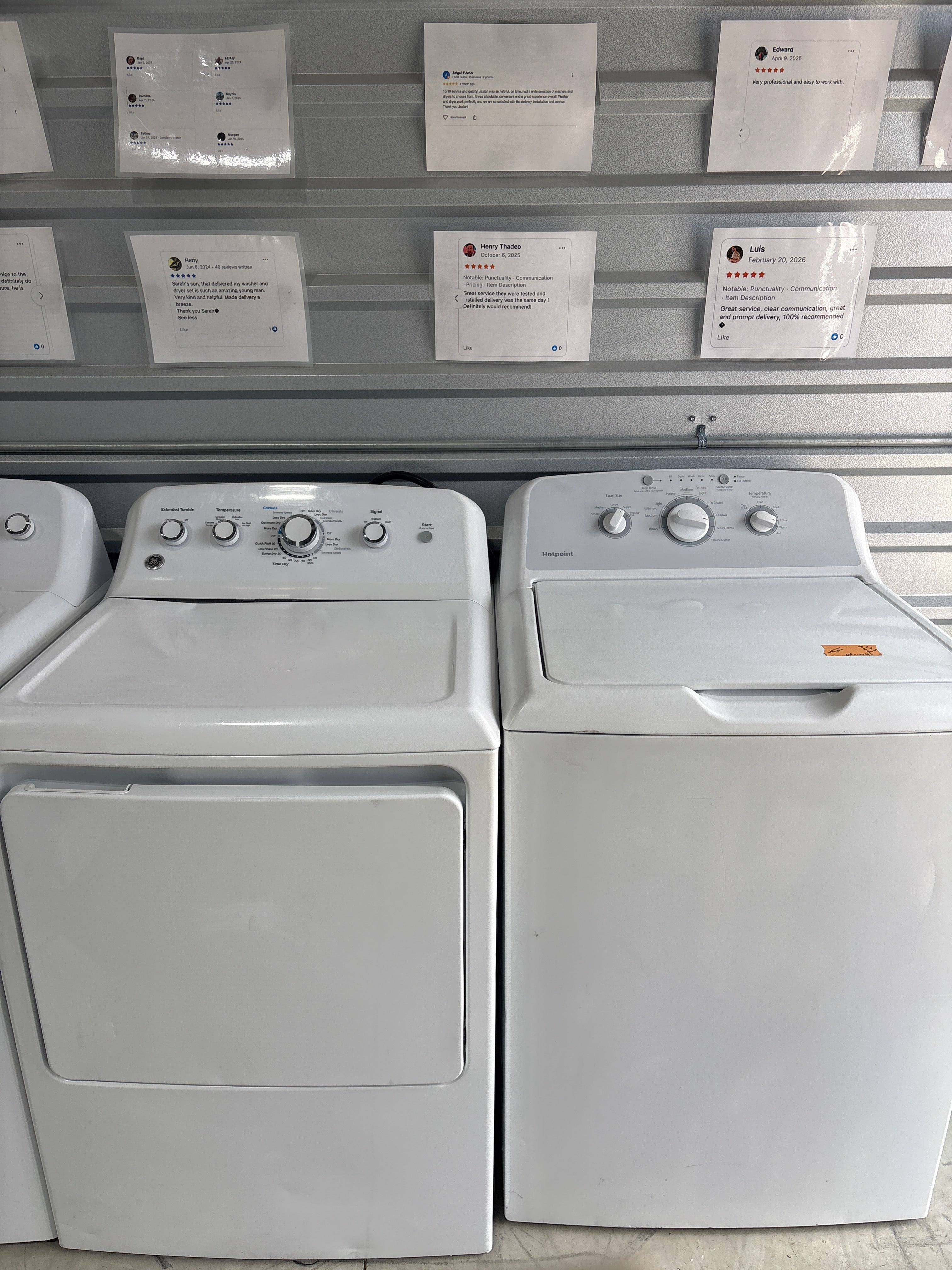 GE Top Load Washer & Electric Dryer Set - Refurbished | Austin TX