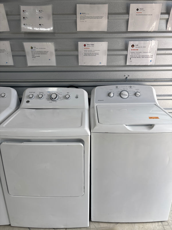 GE Top Load Washer & Electric Dryer Set - Refurbished | Austin TX