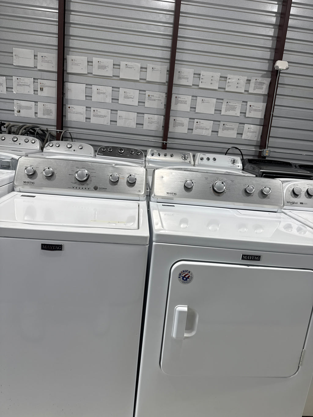 Maytag Commercial Technology Top Load Washer & Electric Dryer Set - Refurbished | Austin TX