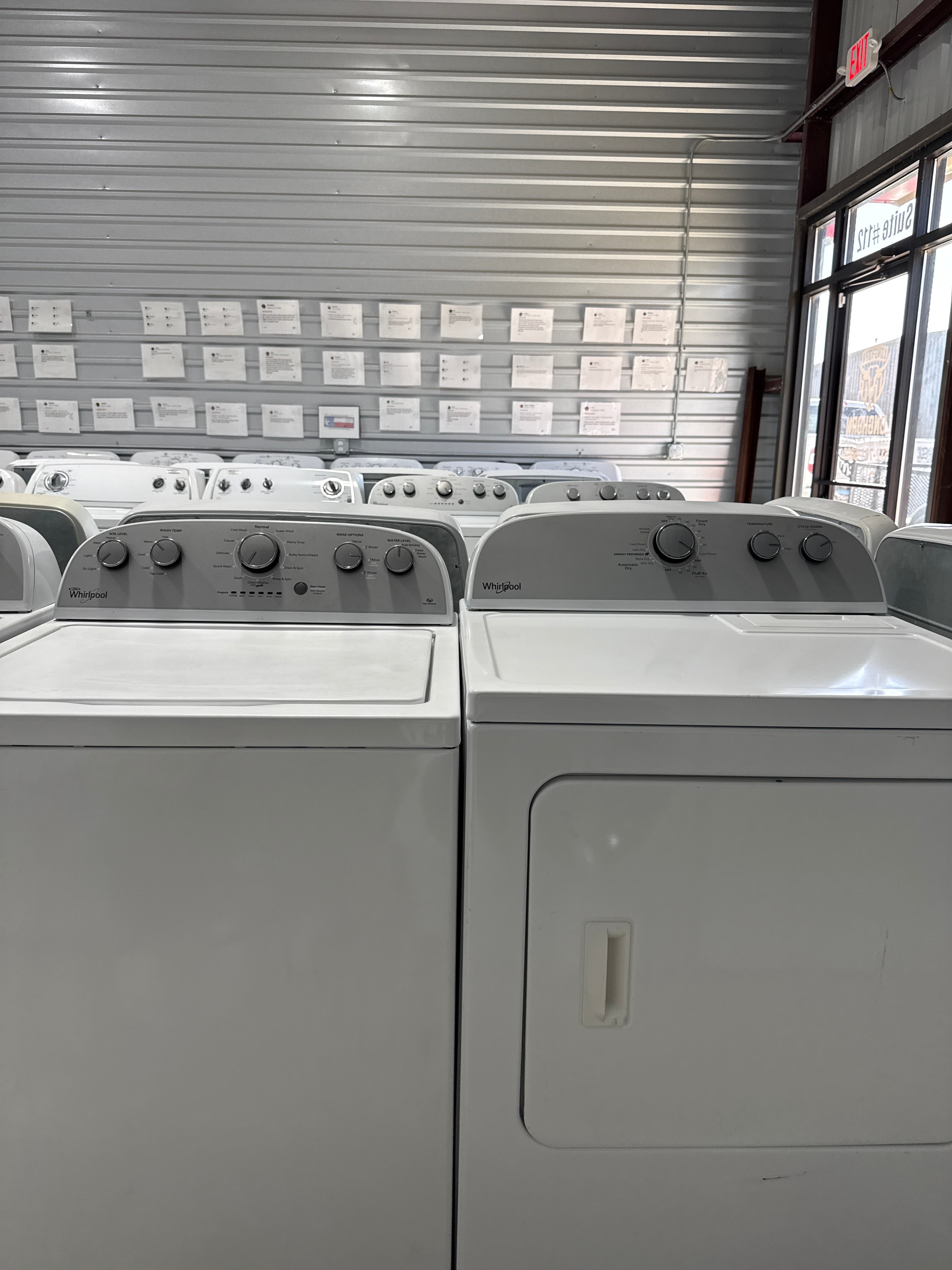 Whirlpool Top Load Washer & Electric Dryer Set - Refurbished | Austin TX