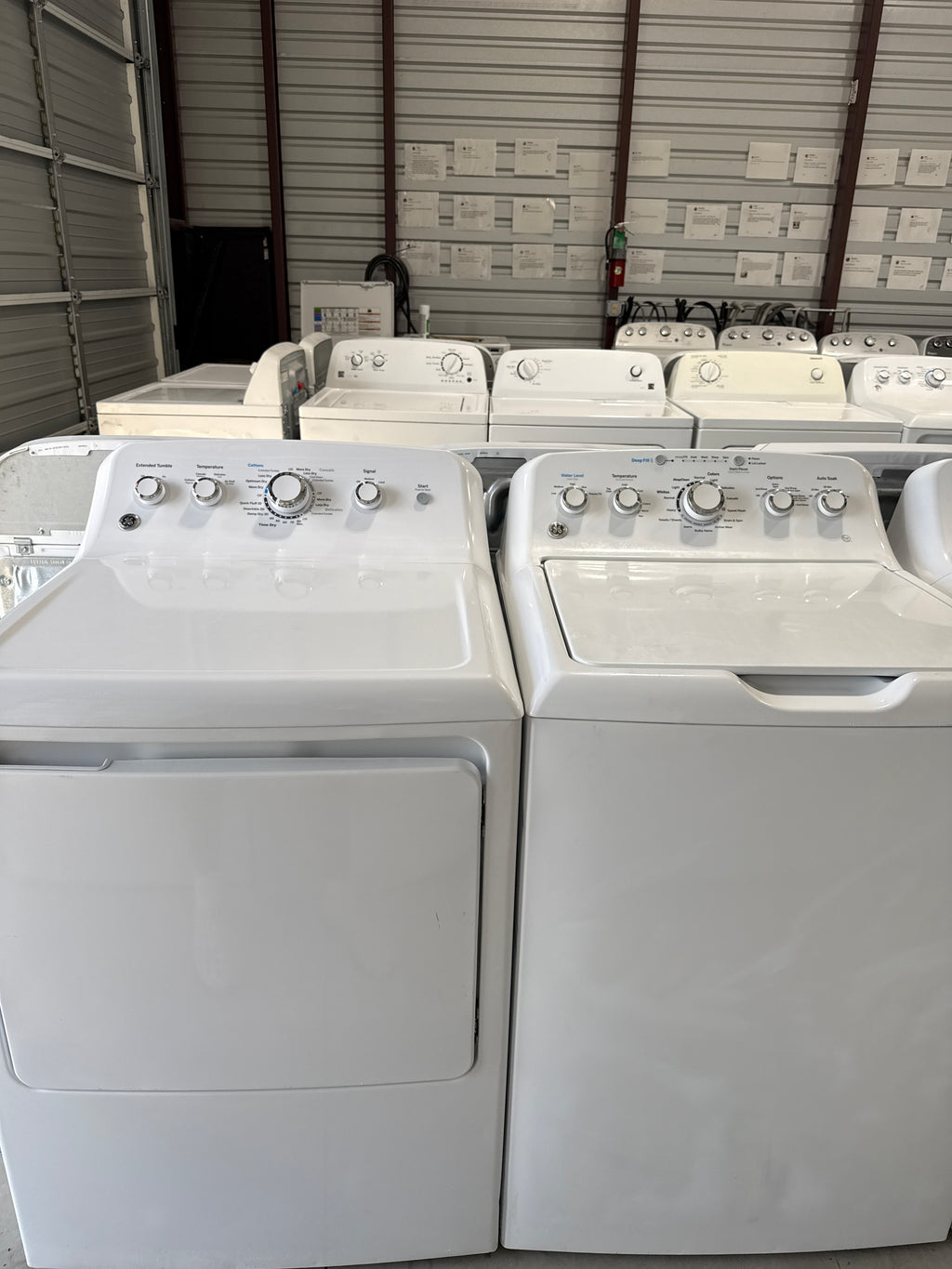 GE Top Load Washer & Gas Dryer Set - Refurbished | Austin TX
