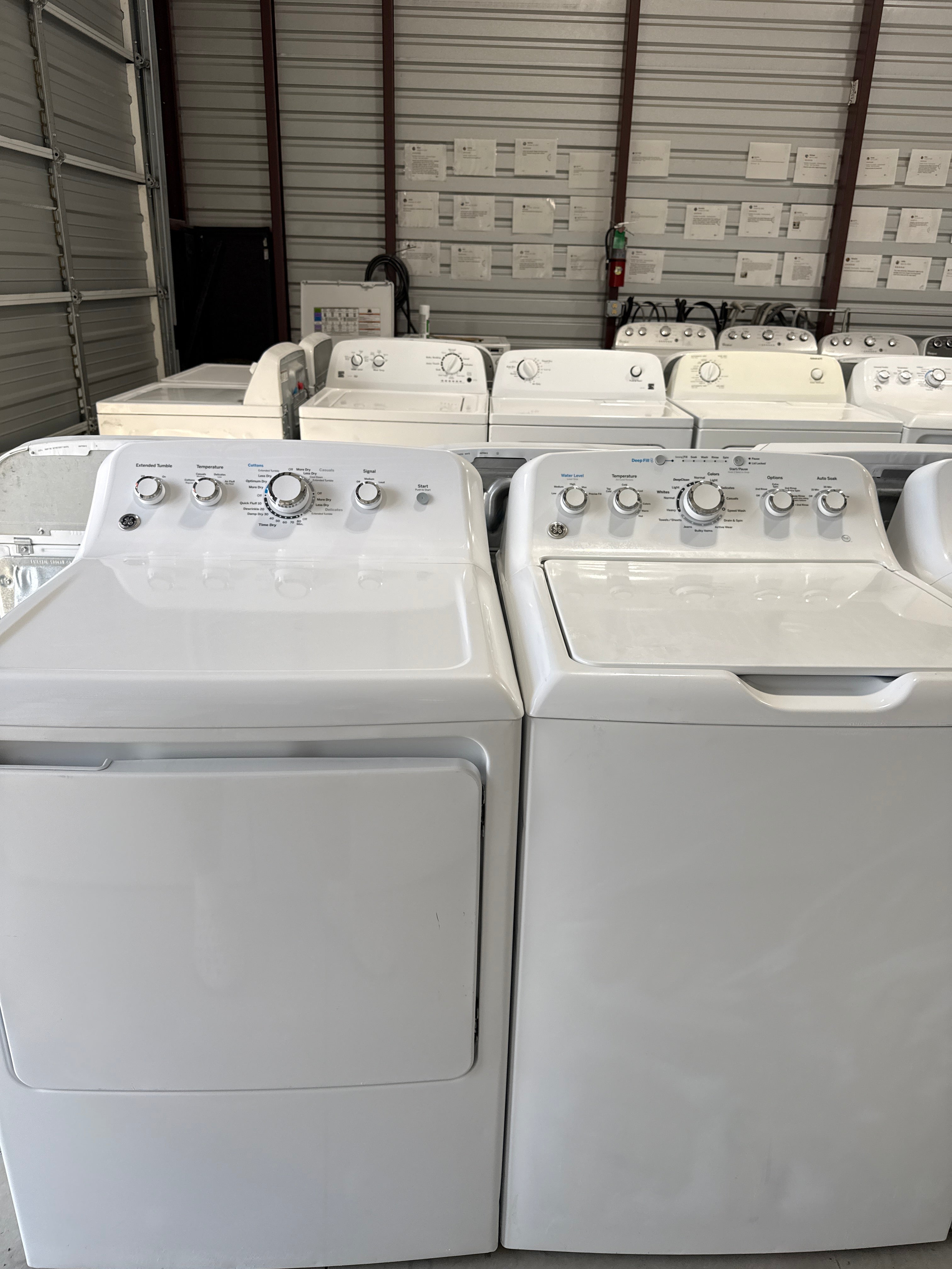 GE Top Load Washer & Gas Dryer Set - Refurbished | Austin TX