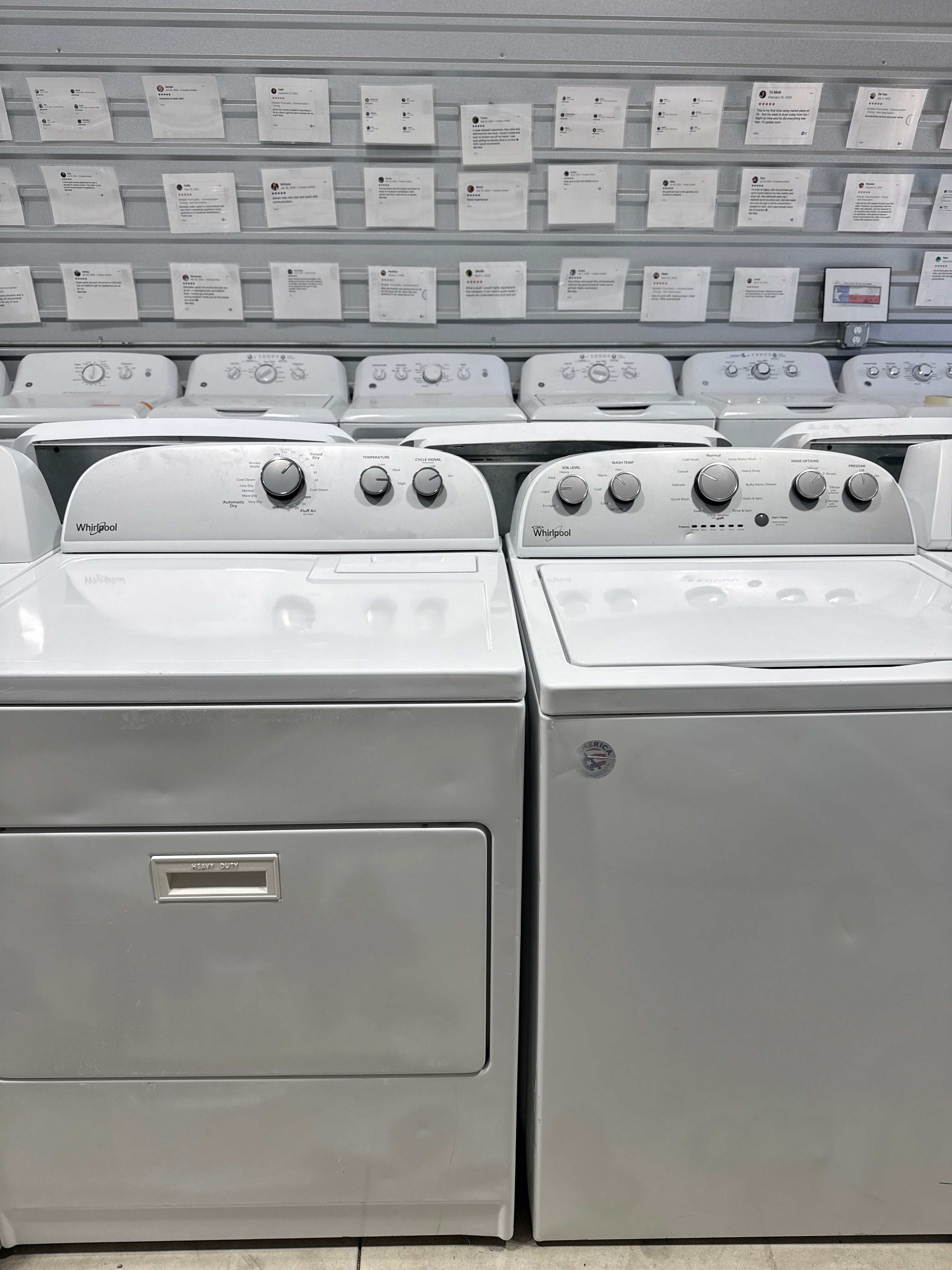 Whirlpool Top Load Washer & Electric Dryer Set - Refurbished | Austin TX