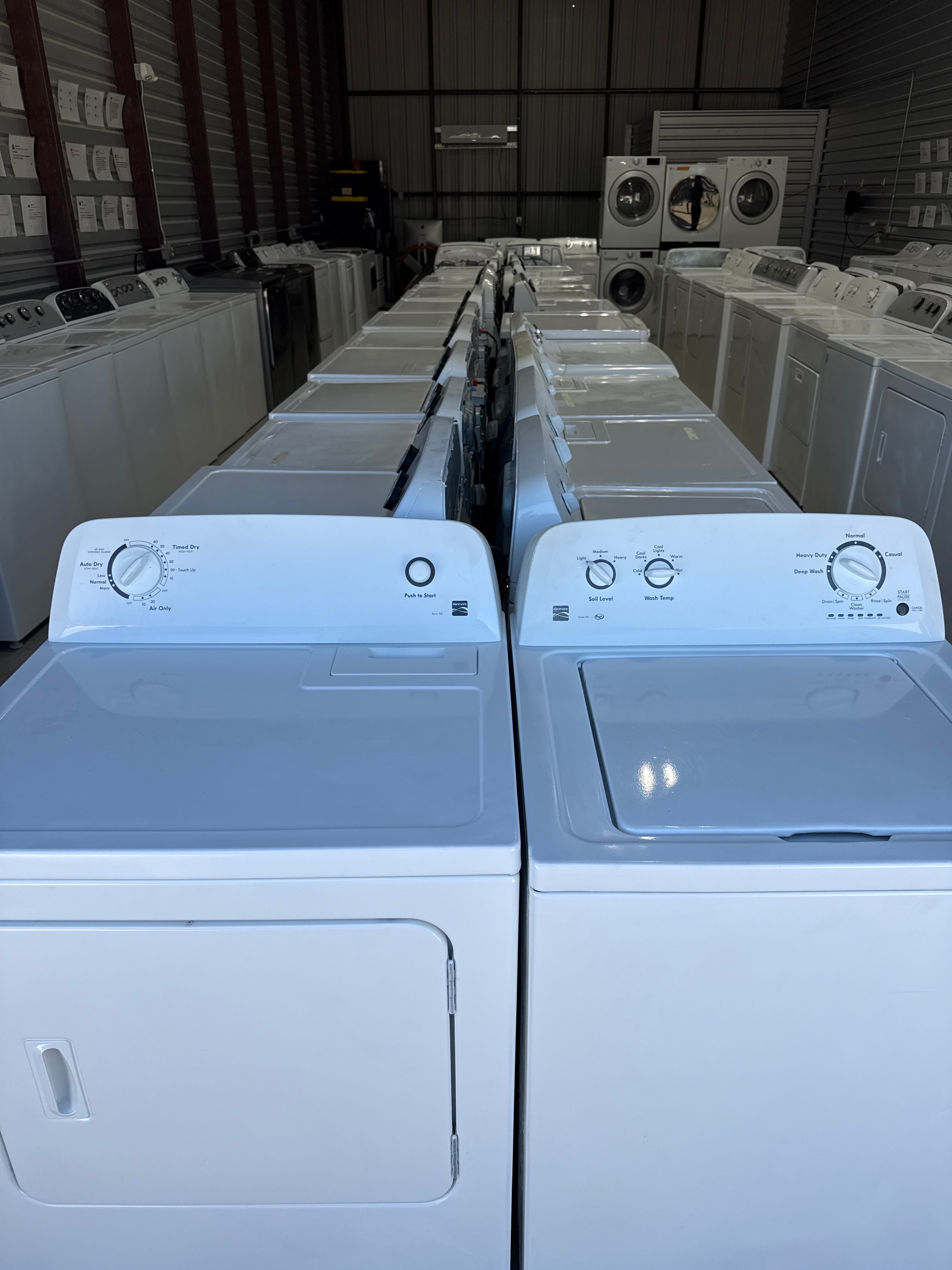 Kenmore Top Load Washer & Electric Dryer Set - Refurbished | Austin TX