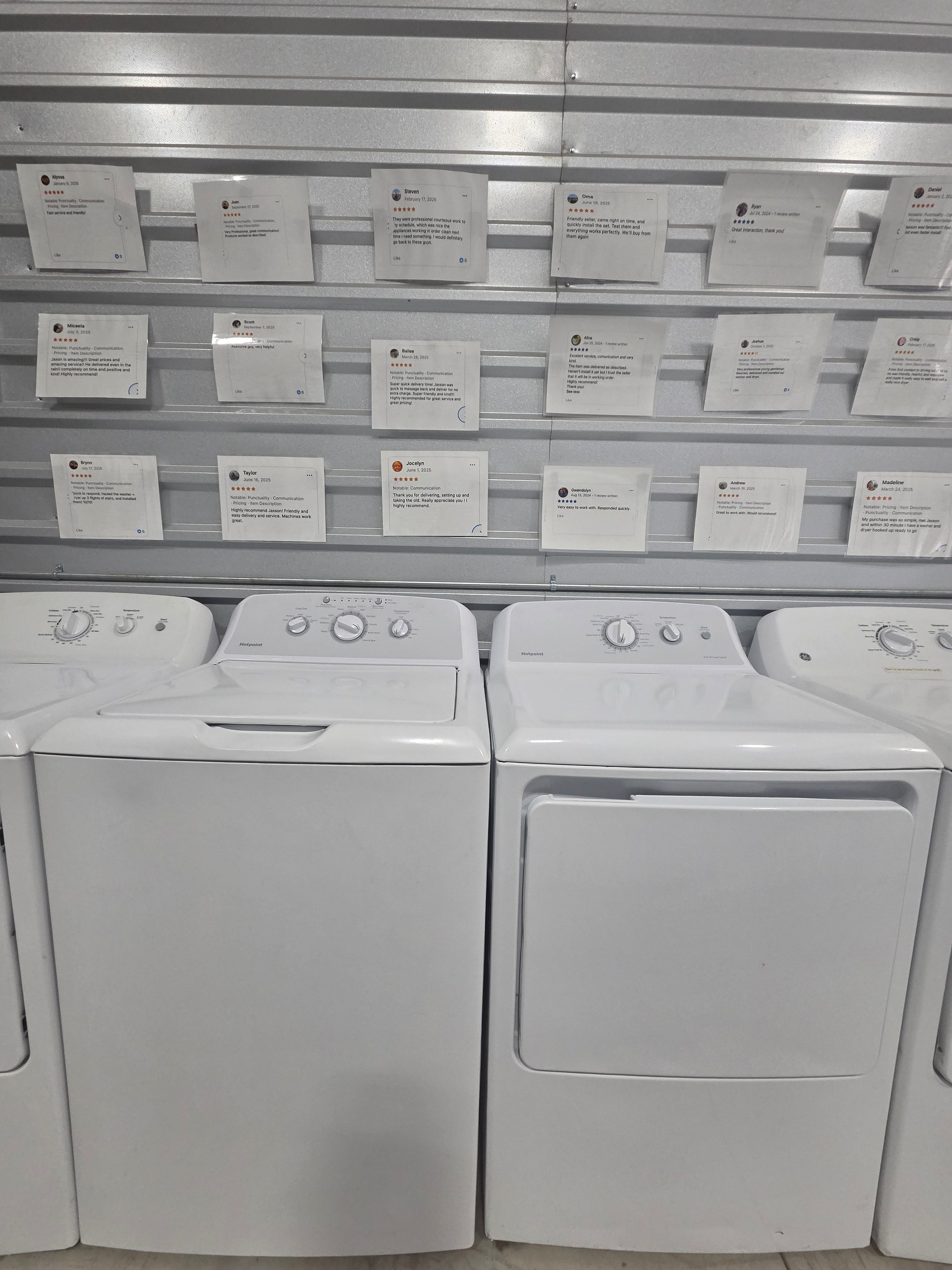 GE Top Load Washer & Electric Dryer Set - Refurbished | Austin TX