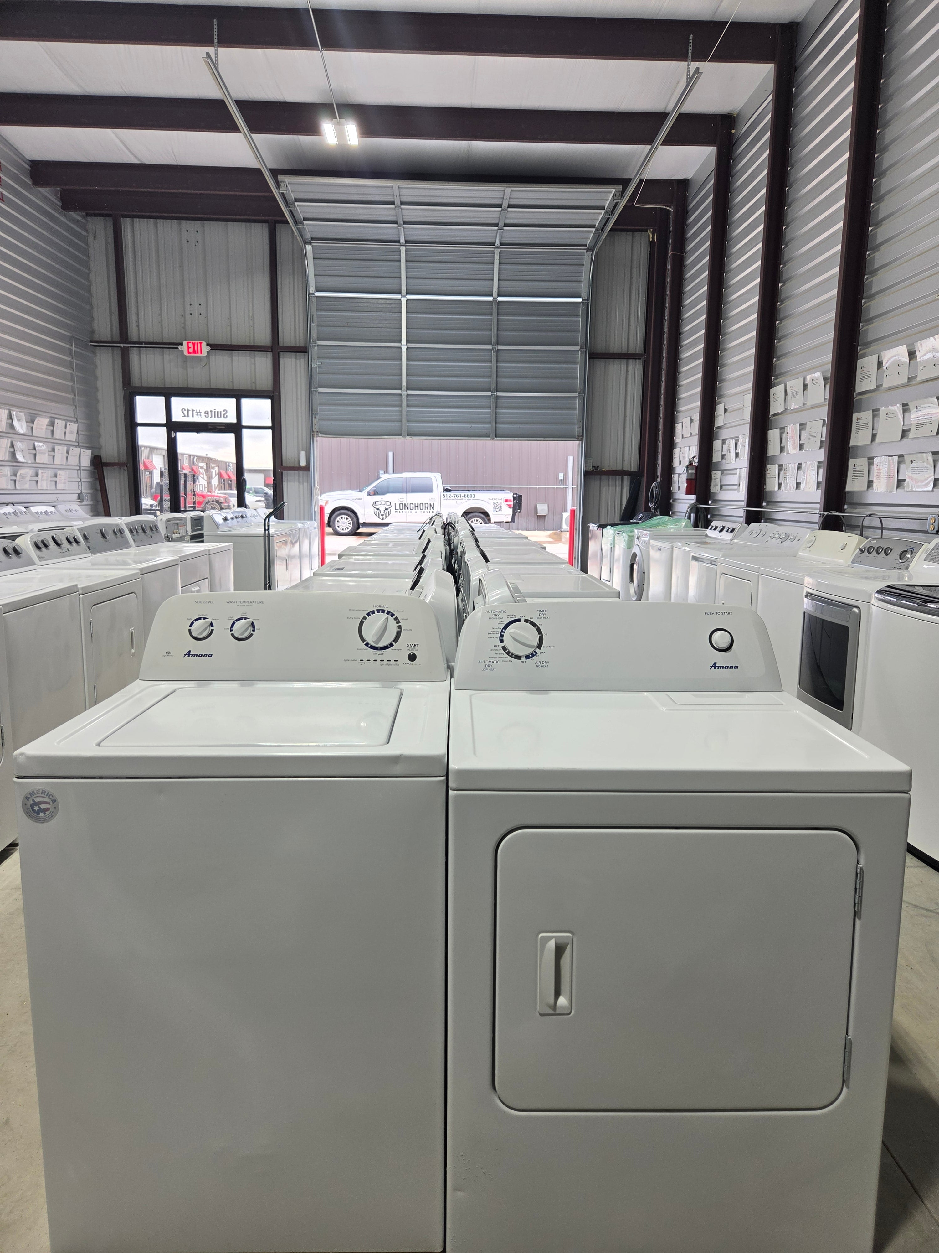 Amana Top Load Washer & Electric Dryer Set - Refurbished | Austin TX